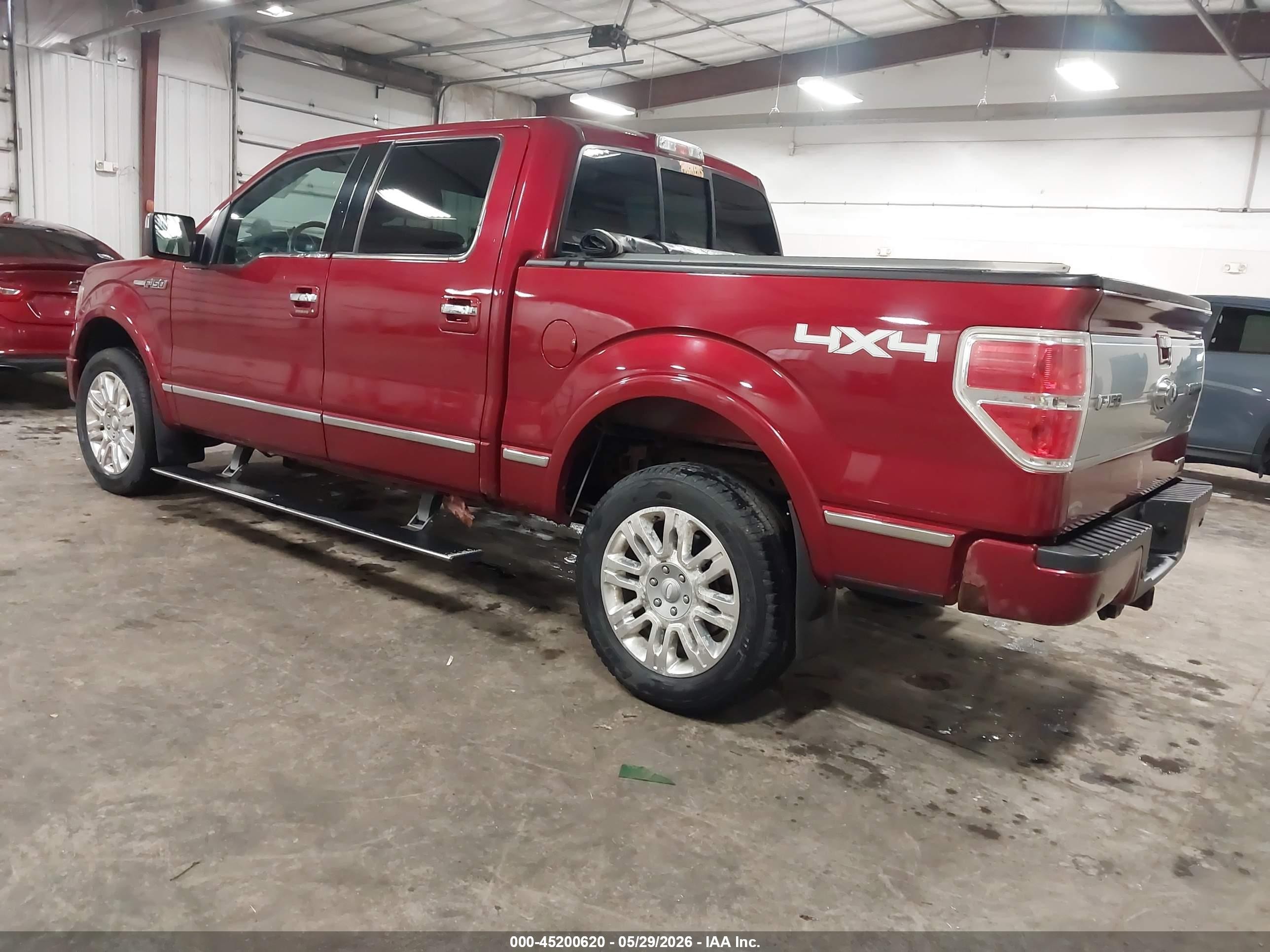 2013 Ford F-150 Platinum Красный vin: 1FTFW1EF3DFC04953