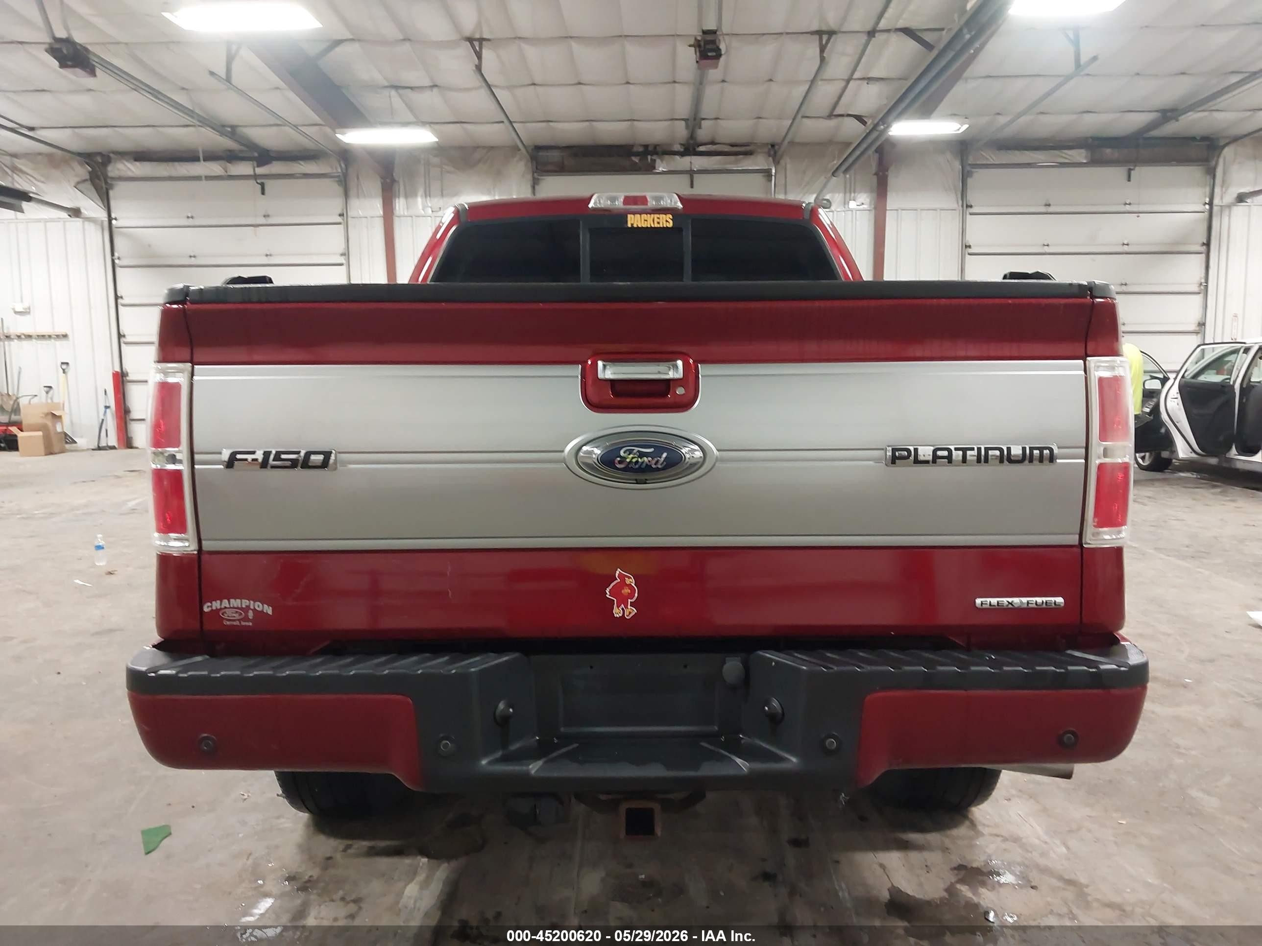 2013 Ford F-150 Platinum Красный vin: 1FTFW1EF3DFC04953