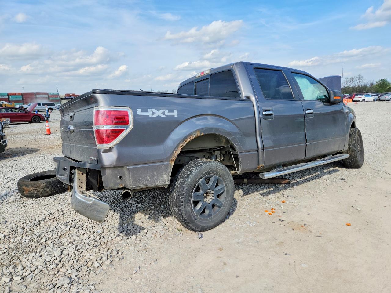 2013 Ford F150 Supercrew Gray vin: 1FTFW1EF3DFD24381