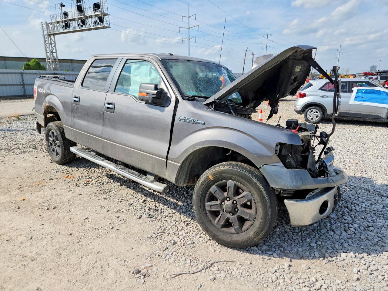 2013 Ford F150 Supercrew Gray vin: 1FTFW1EF3DFD24381