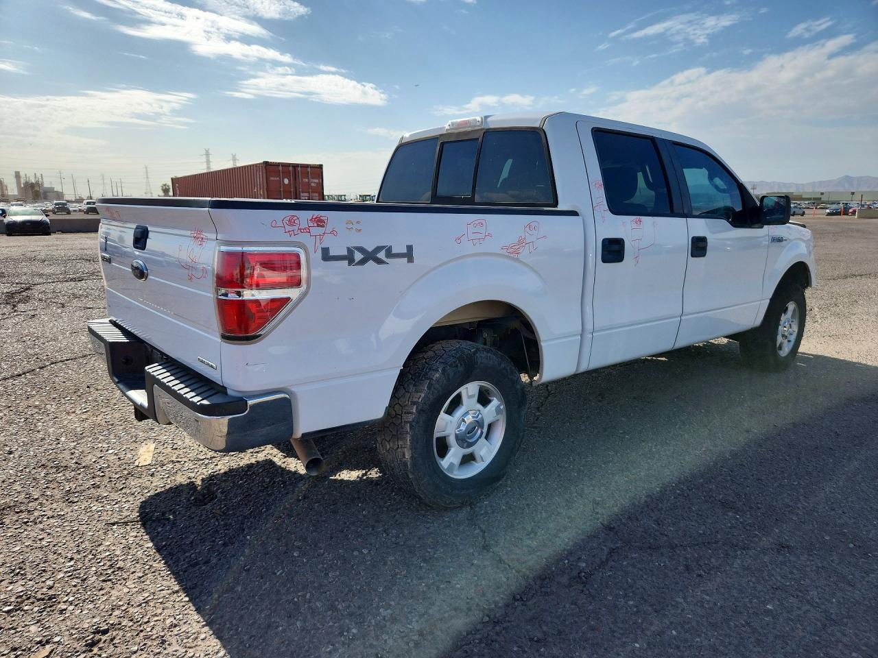 2013 Ford F150 Supercrew White vin: 1FTFW1EF3DFE07101
