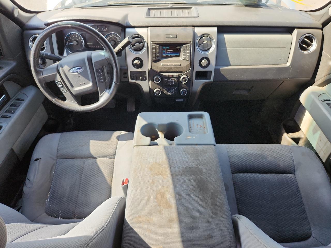 2013 Ford F150 Supercrew White vin: 1FTFW1EF3DFE07101 Damage: Right Front Seat, Stained, Permanent