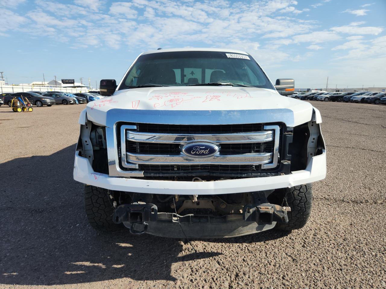 2013 Ford F150 Supercrew White vin: 1FTFW1EF3DFE07101 Damage: Grille, Broken, Replacement Required