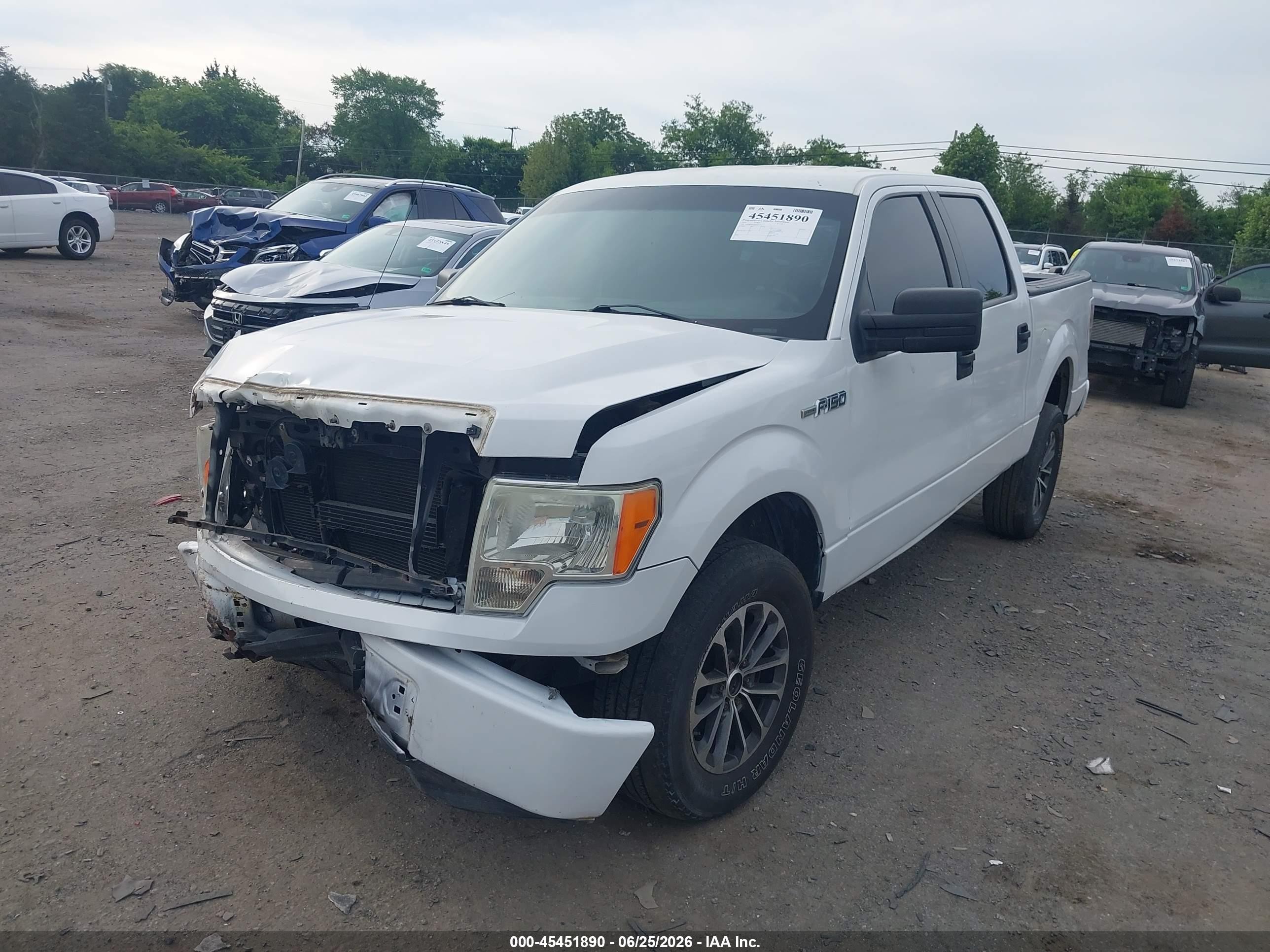 2013 Ford F-150 Fx4/king Ranch/lariat/platinum/xl/xlt White vin: 1FTFW1EF3DKD84104