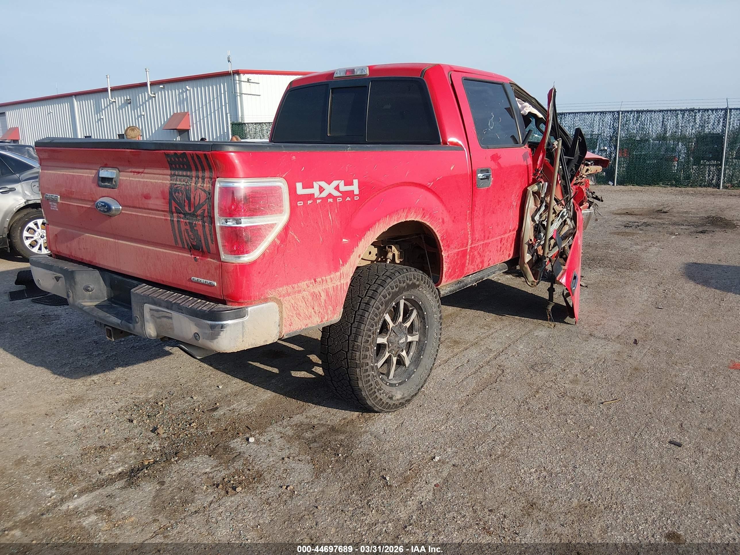 2013 Ford F-150 Xlt Red vin: 1FTFW1EF3DKE44477