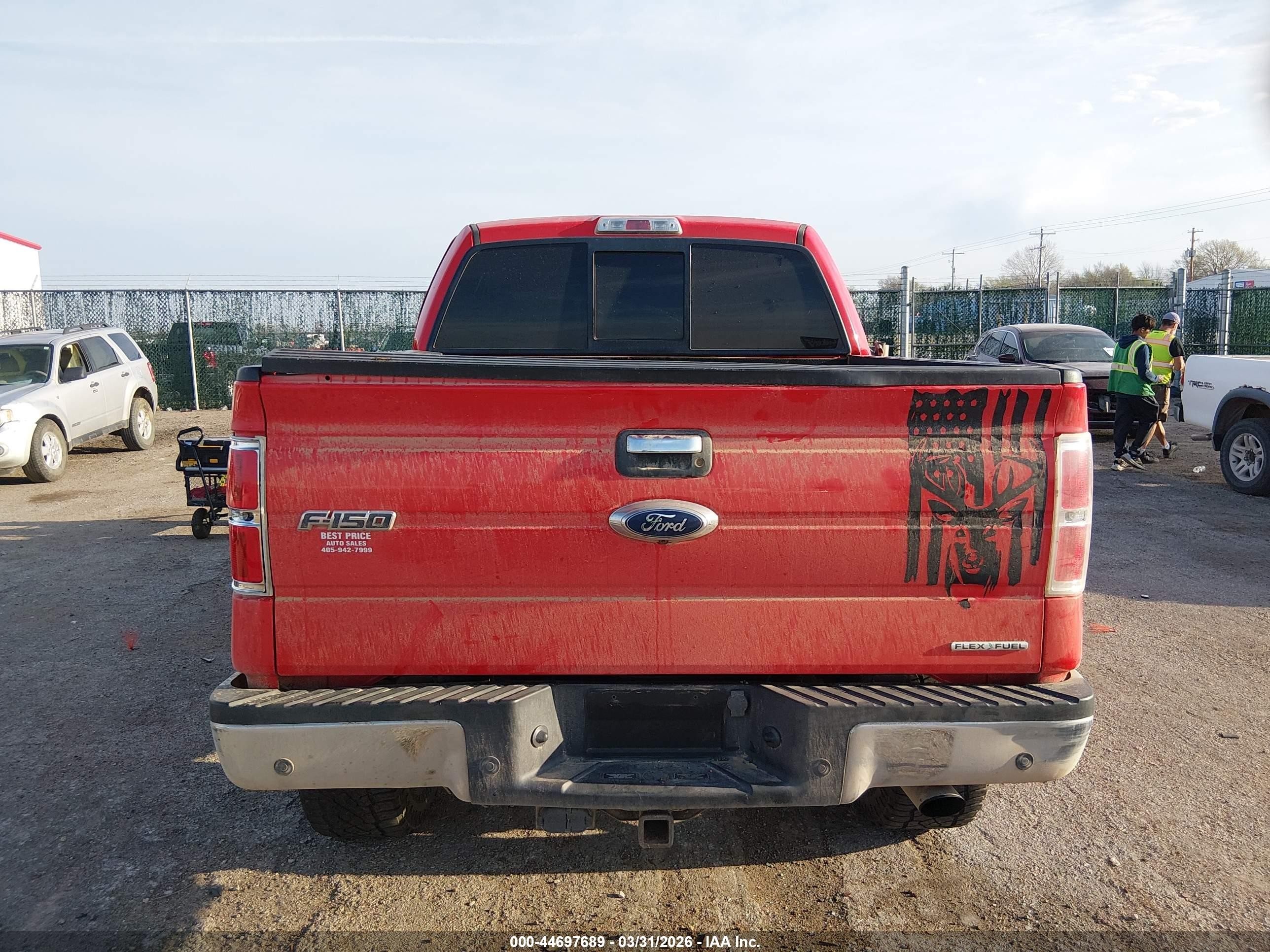 2013 Ford F-150 Xlt Red vin: 1FTFW1EF3DKE44477