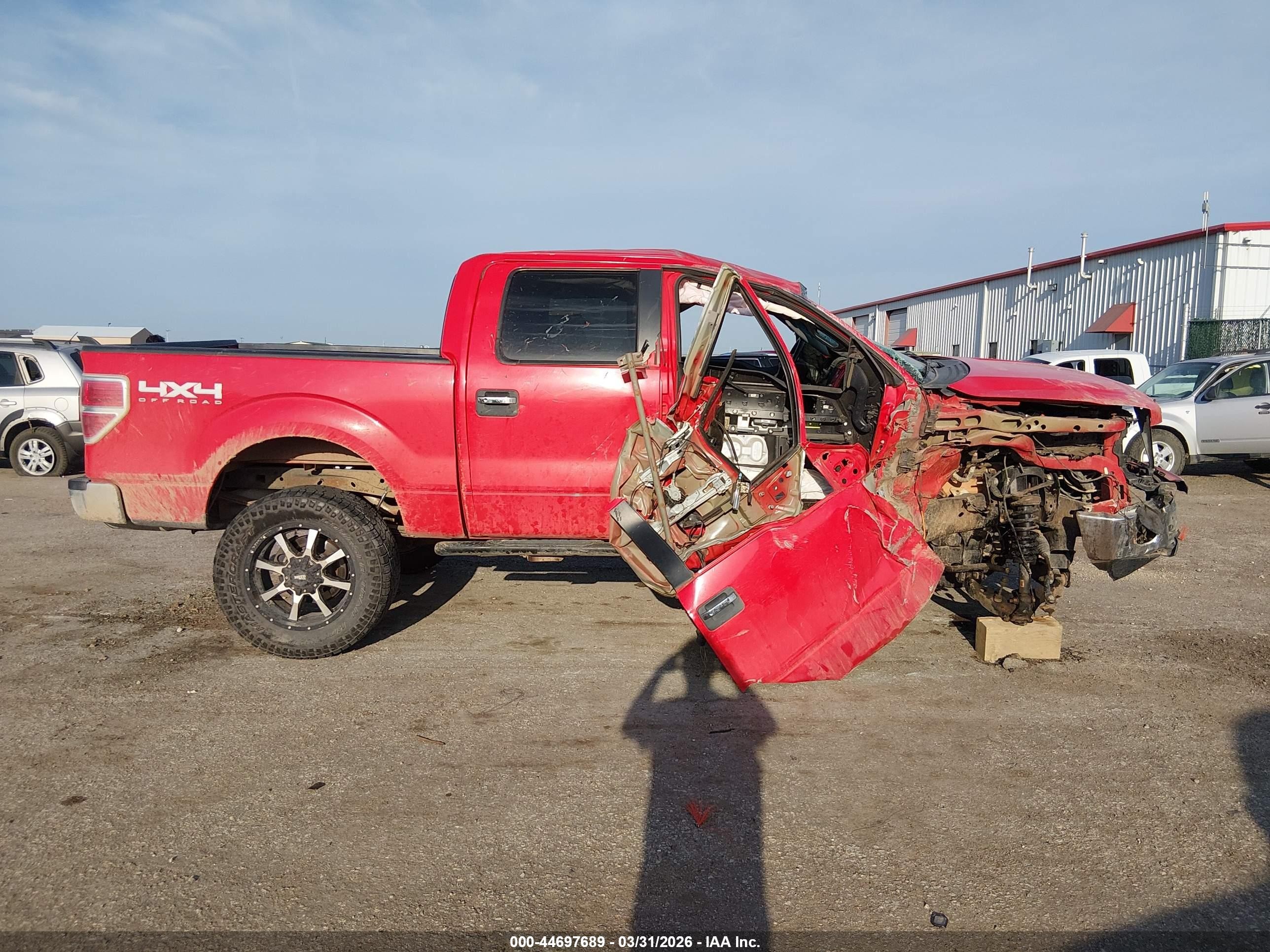 2013 Ford F-150 Xlt Red vin: 1FTFW1EF3DKE44477