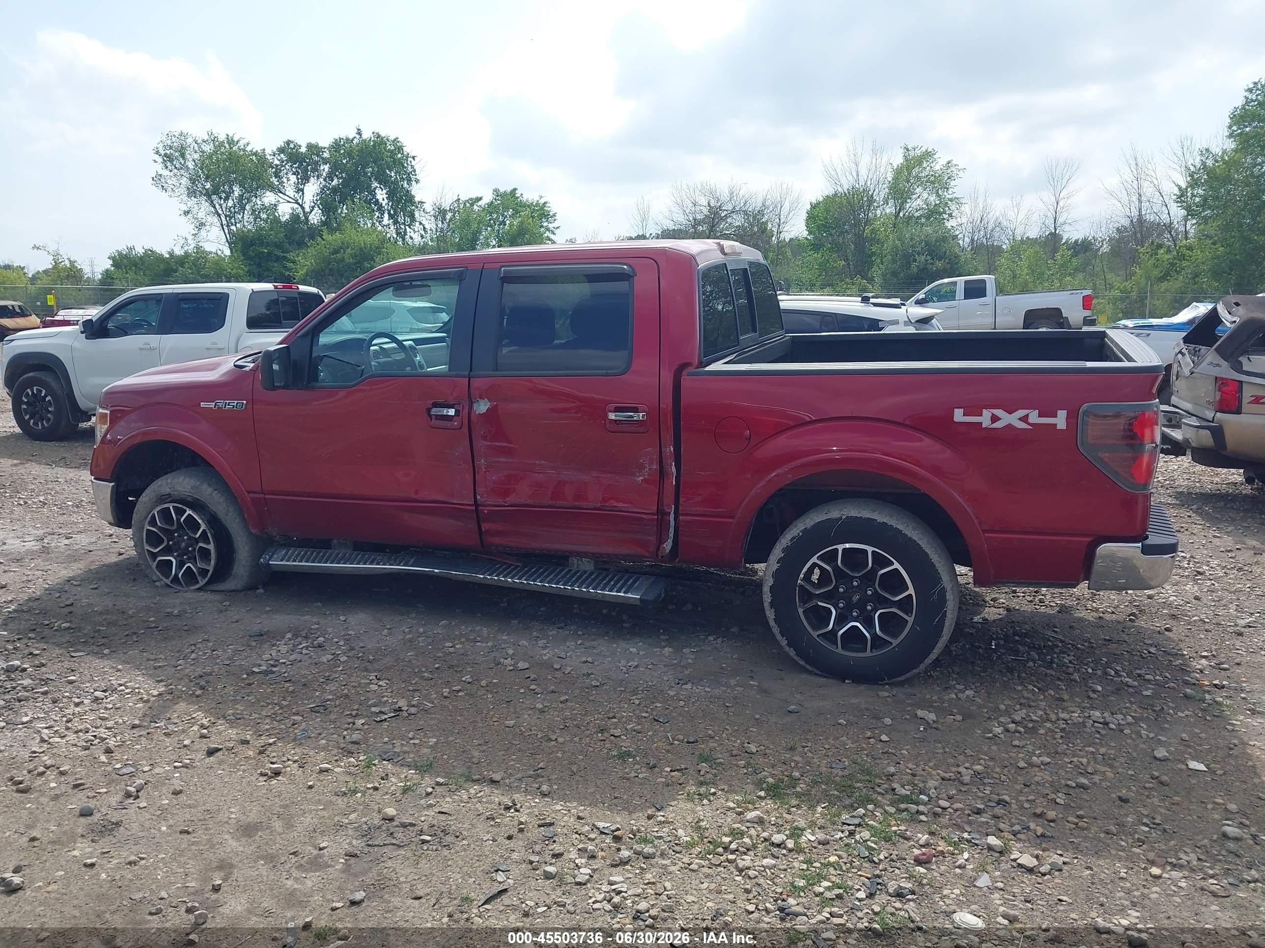 2013 Ford F-150 Fx4/king Ranch/lariat/platinum/xl/xlt Red vin: 1FTFW1EF3DKE44947