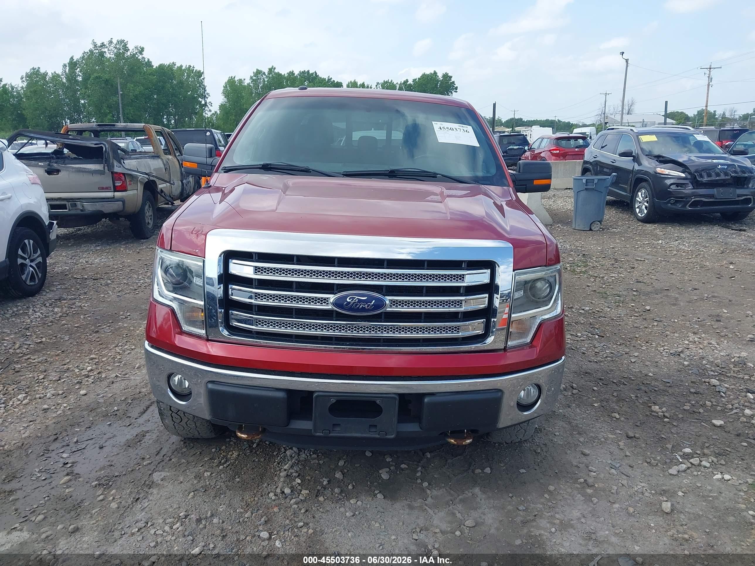 2013 Ford F-150 Fx4/king Ranch/lariat/platinum/xl/xlt Red vin: 1FTFW1EF3DKE44947