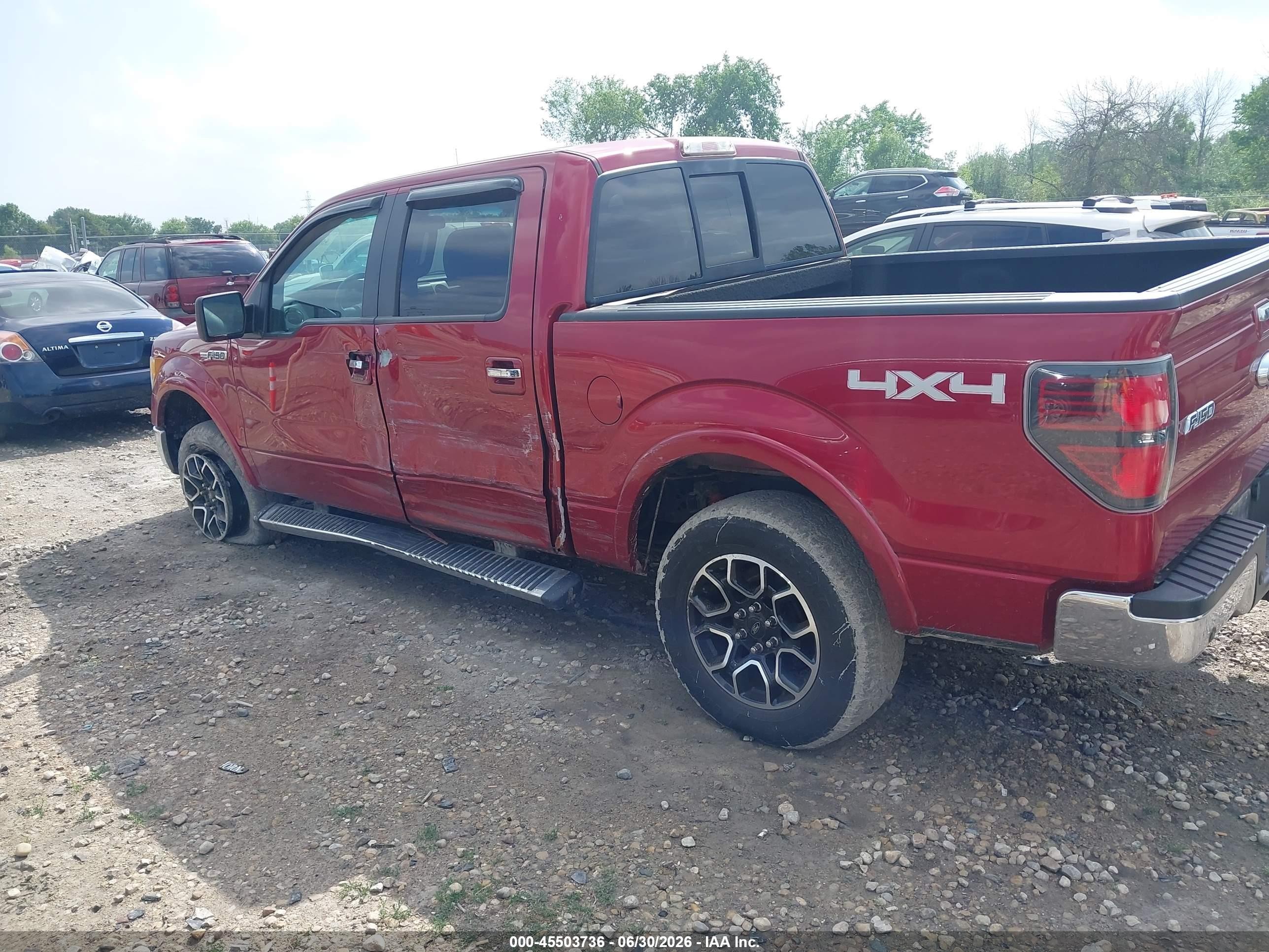 2013 Ford F-150 Fx4/king Ranch/lariat/platinum/xl/xlt Red vin: 1FTFW1EF3DKE44947