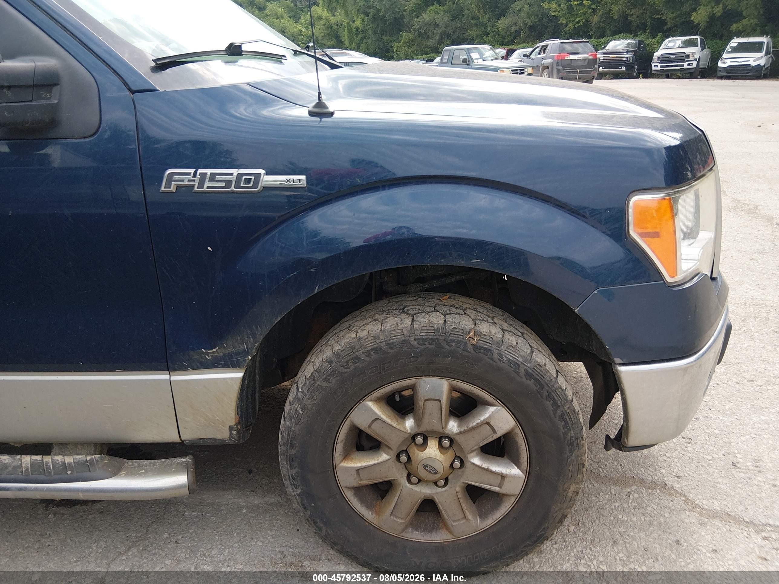 2013 Ford F-150 Xlt Blue vin: 1FTFW1EF3DKE75485