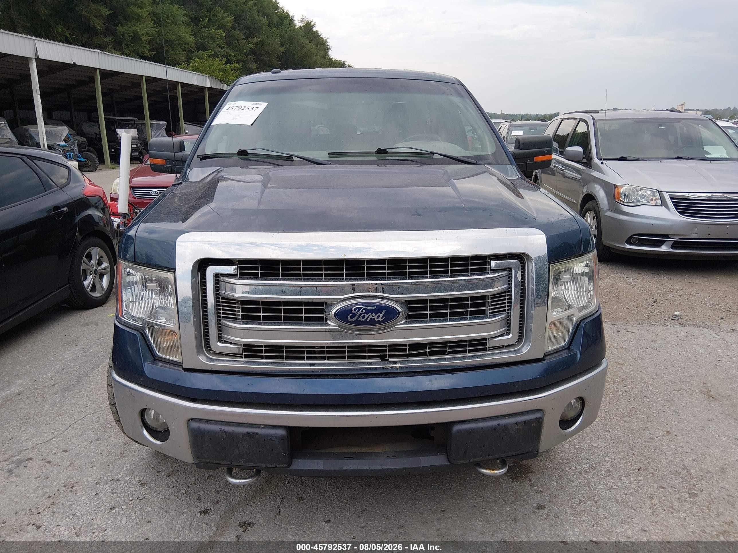 2013 Ford F-150 Xlt Blue vin: 1FTFW1EF3DKE75485