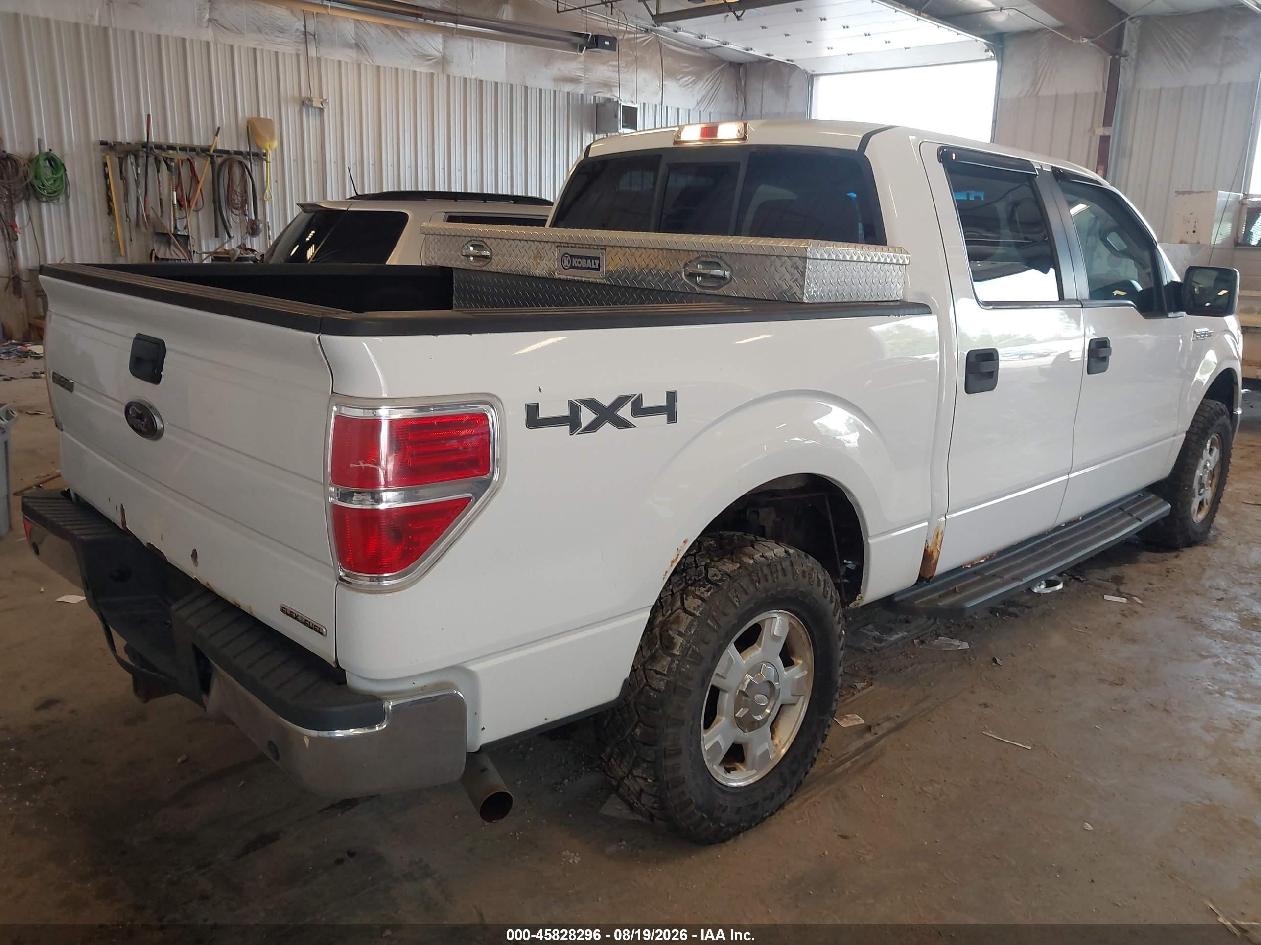 2013 Ford F-150 Xlt White vin: 1FTFW1EF3DKF06315
