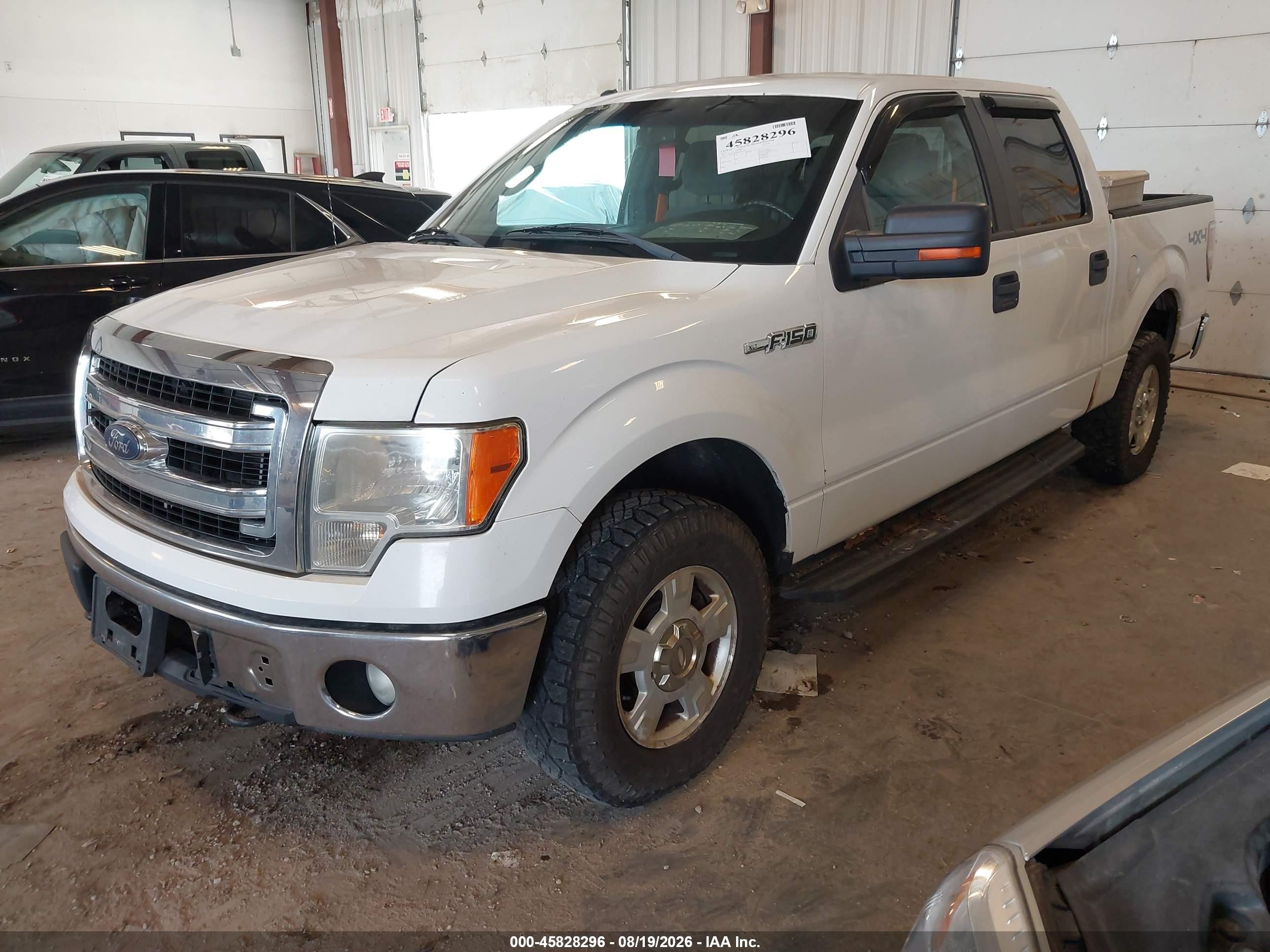 2013 Ford F-150 Xlt White vin: 1FTFW1EF3DKF06315