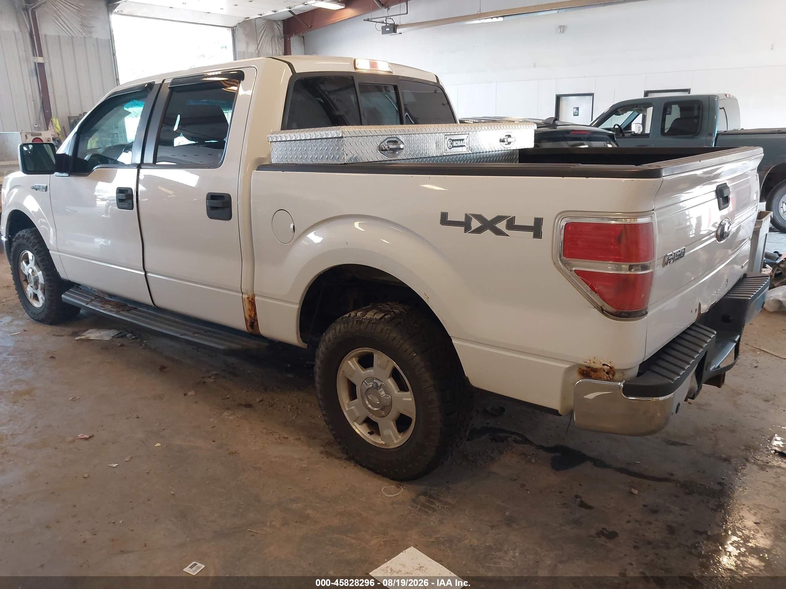 2013 Ford F-150 Xlt White vin: 1FTFW1EF3DKF06315