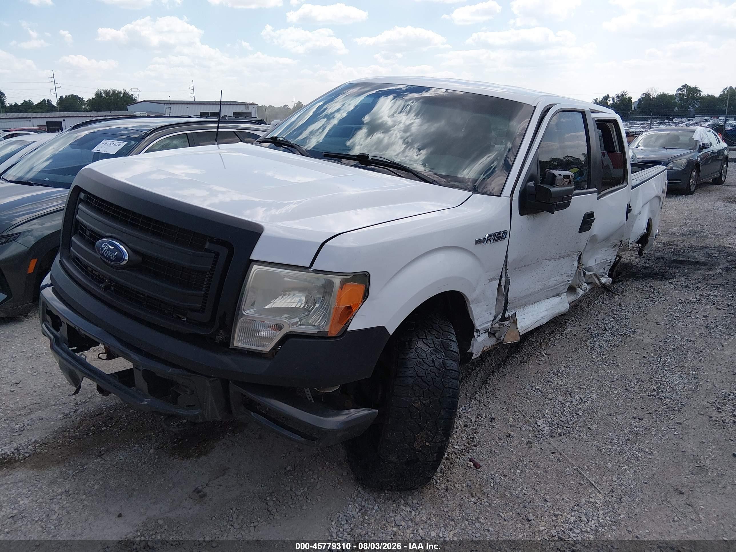 2013 Ford F-150 Xl White vin: 1FTFW1EF3DKF97361