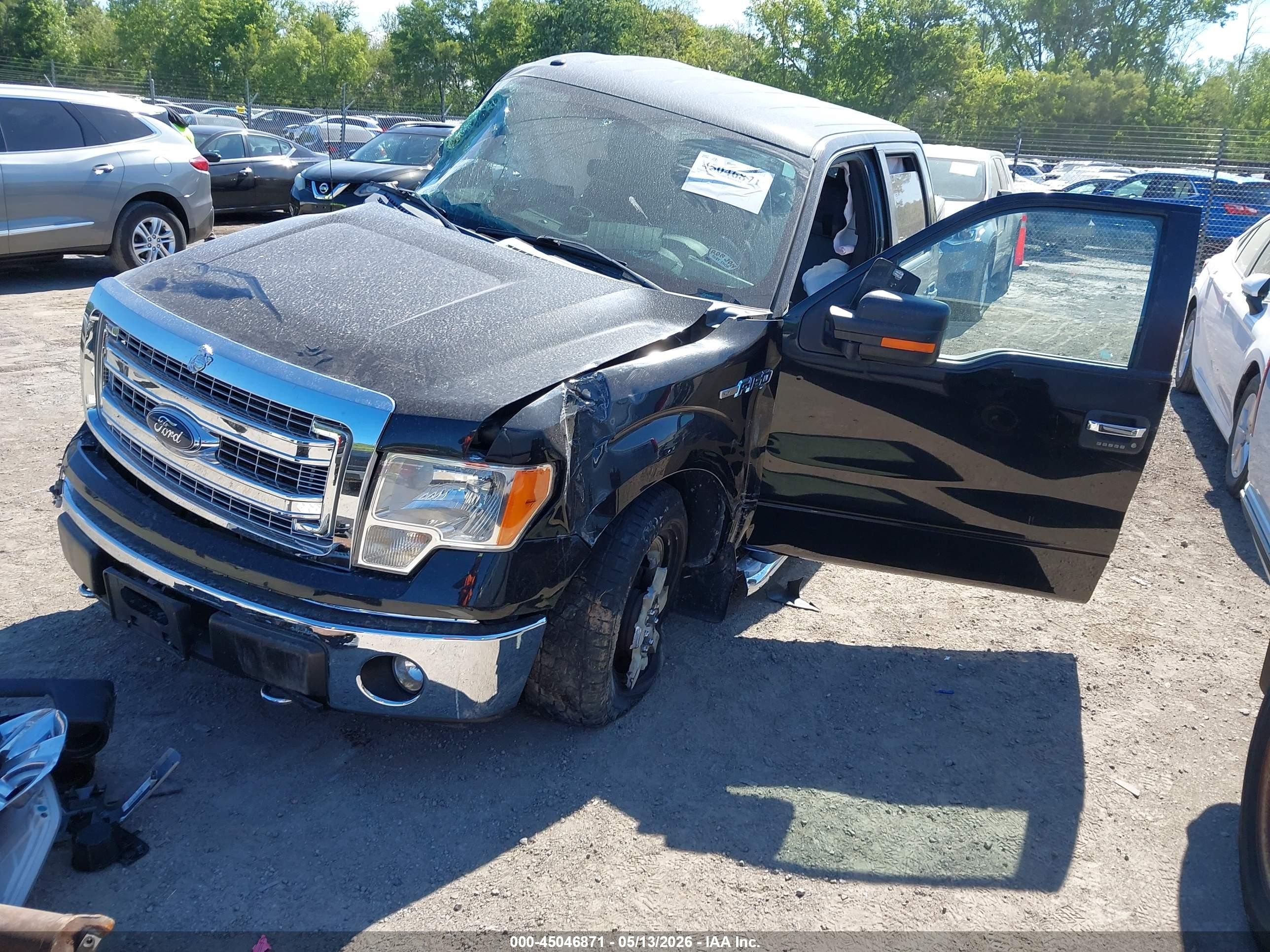 2014 Ford F-150 Xlt Black vin: 1FTFW1EF3EFC20149