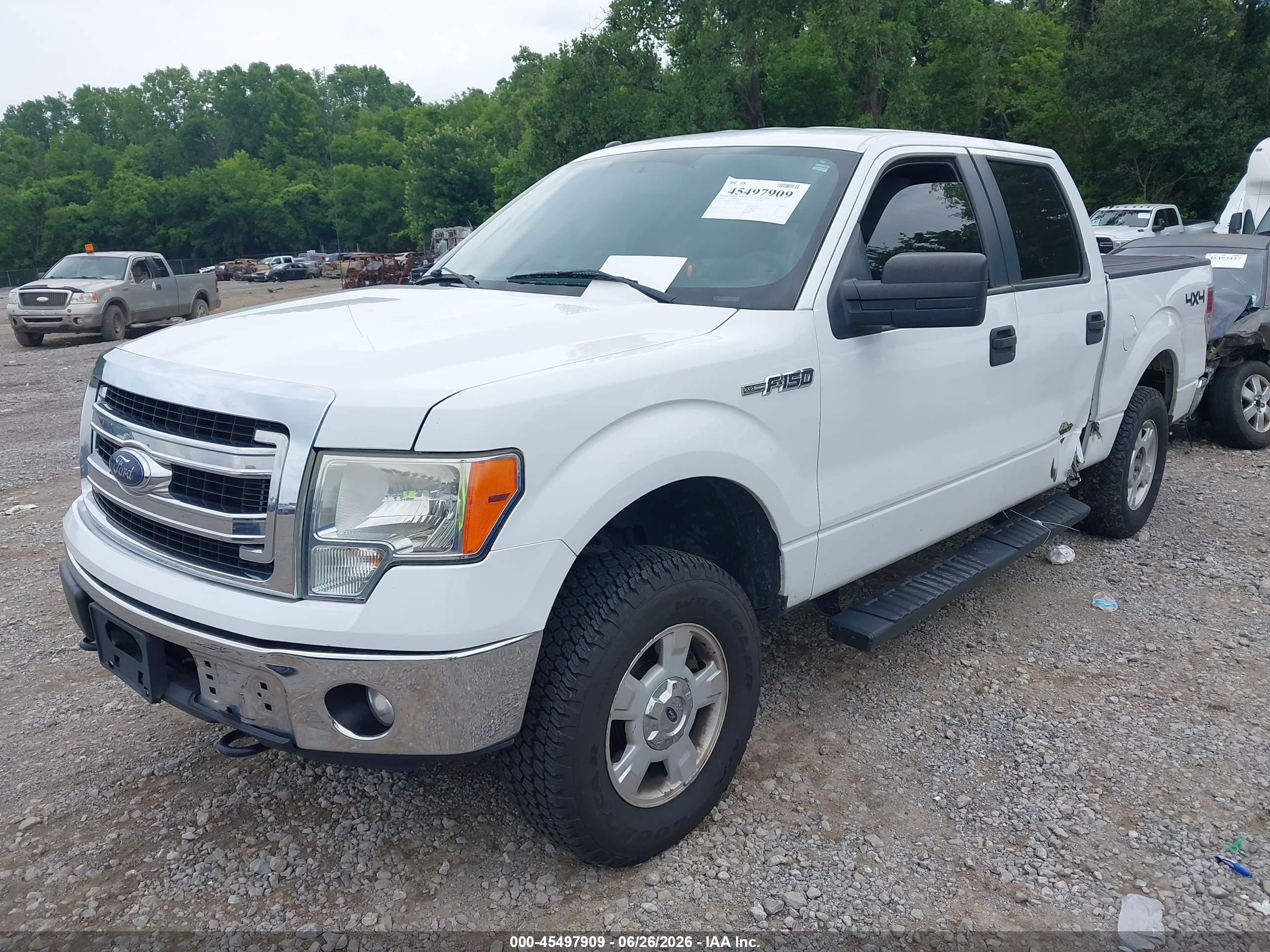 2014 Ford F-150 Fx4/king Ranch/lariat/platinum/stx/xl/xlt White vin: 1FTFW1EF3EFC36691