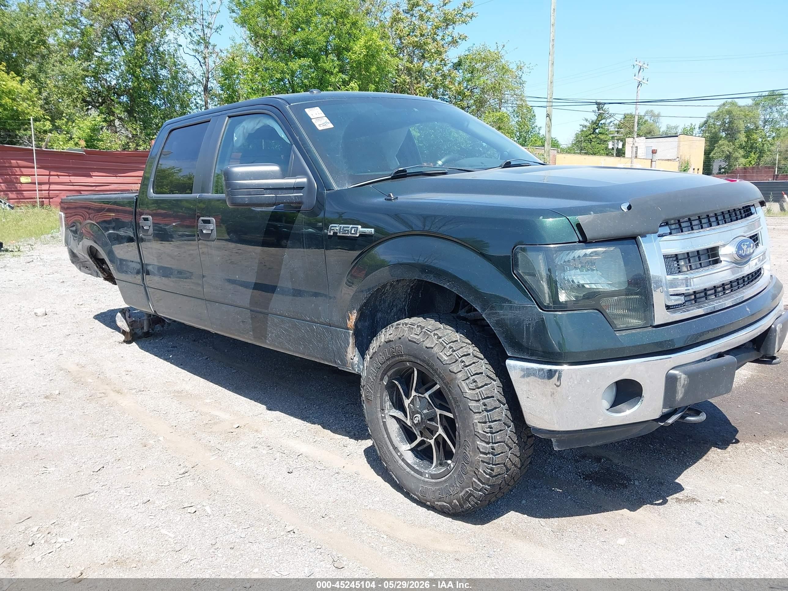 2014 Ford F-150 Xlt Green vin: 1FTFW1EF3EFC53426