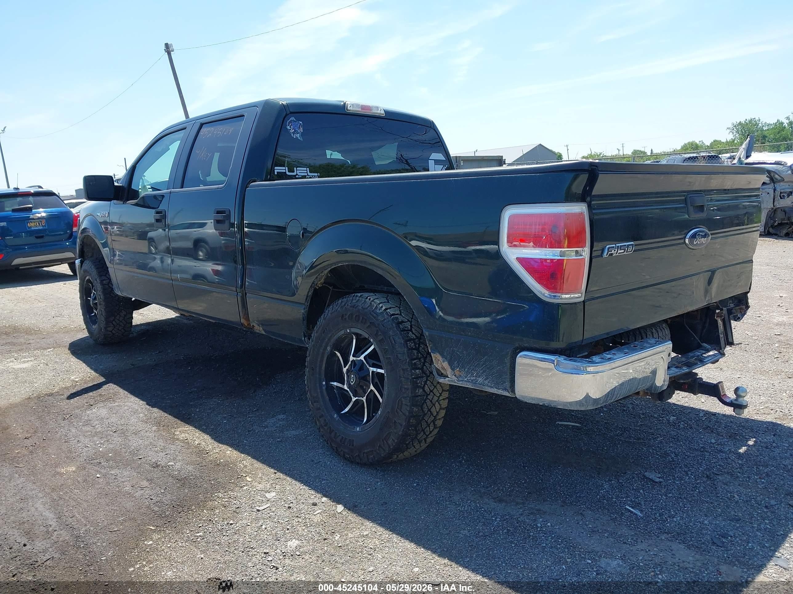 2014 Ford F-150 Xlt Green vin: 1FTFW1EF3EFC53426