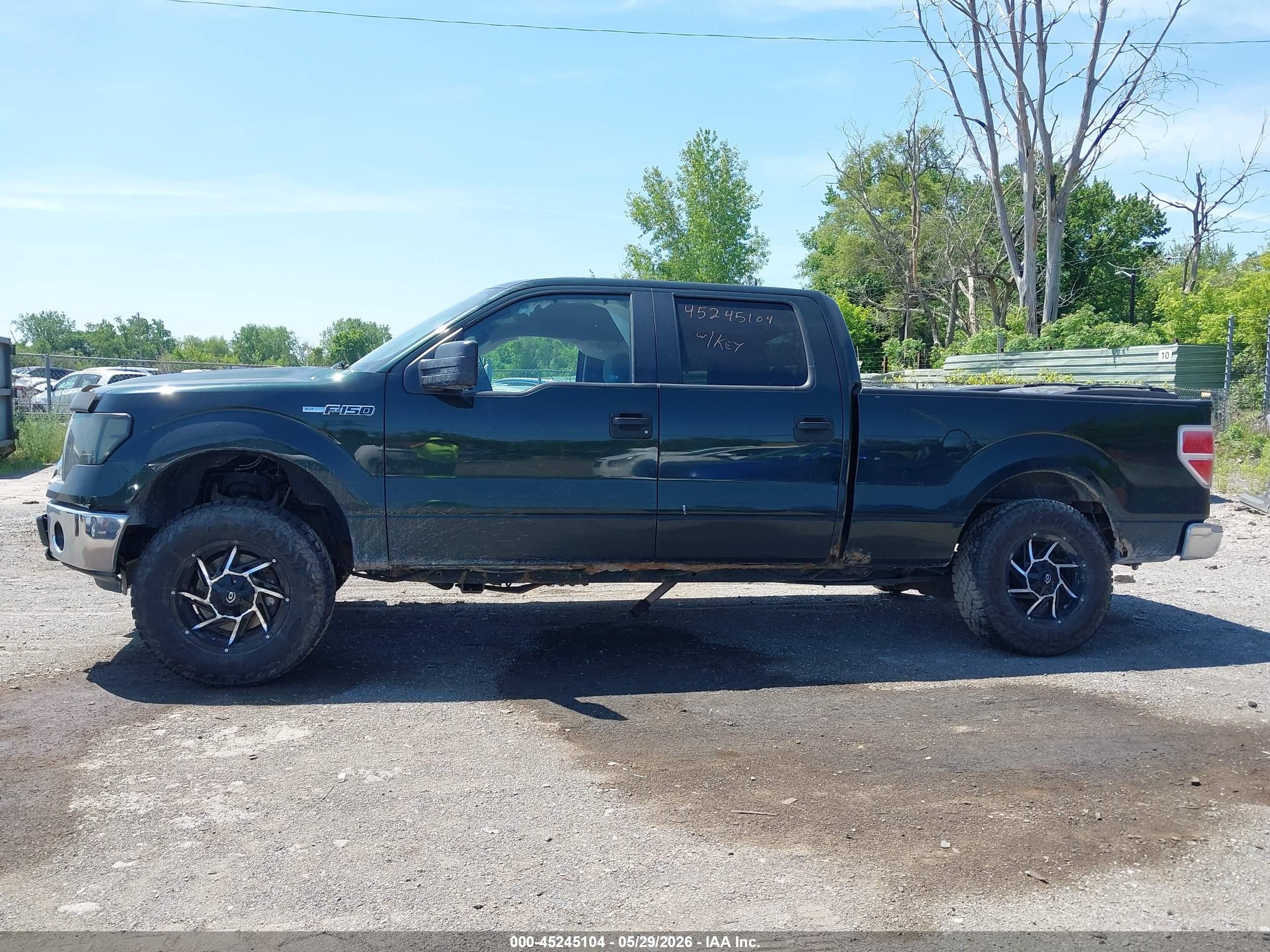 2014 Ford F-150 Xlt Green vin: 1FTFW1EF3EFC53426