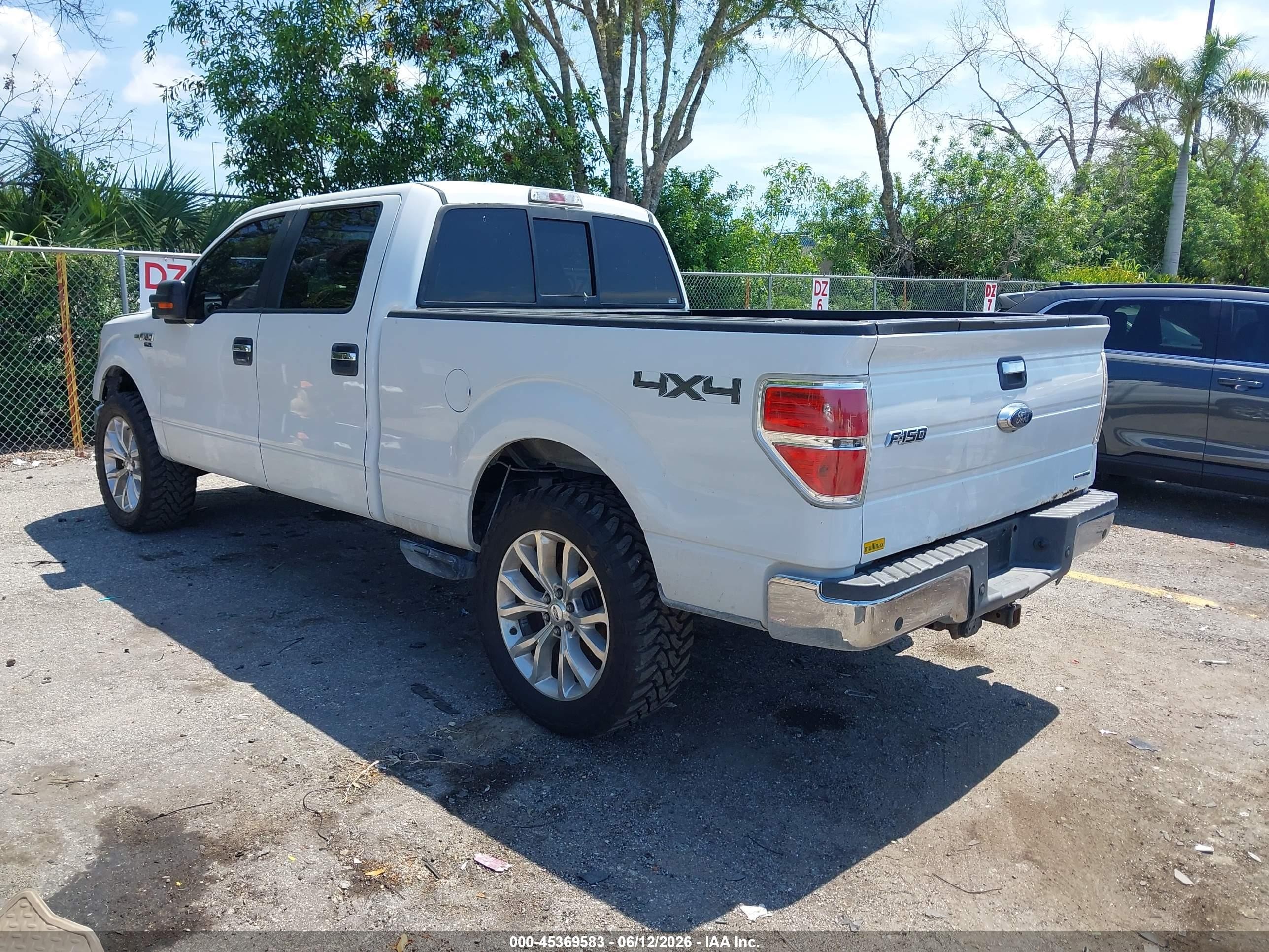 2014 Ford F-150 Xlt White vin: 1FTFW1EF3EFC62918
