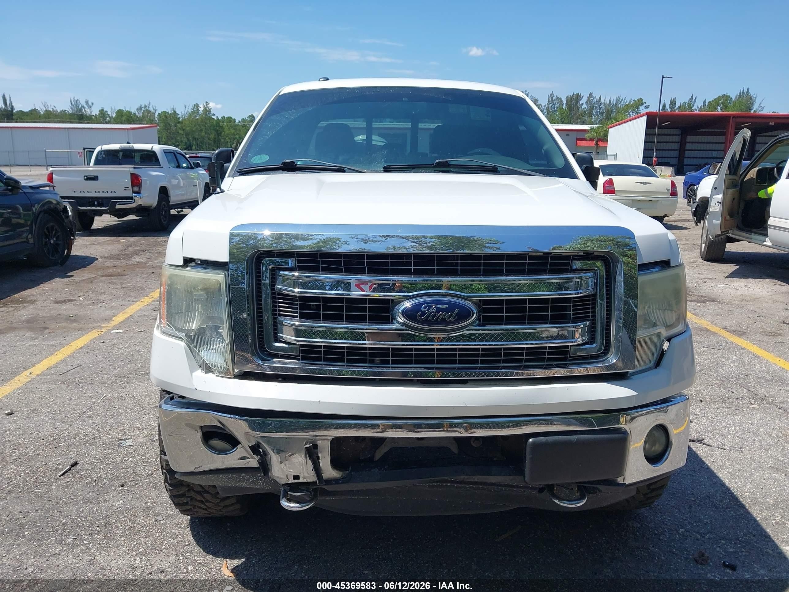 2014 Ford F-150 Xlt White vin: 1FTFW1EF3EFC62918