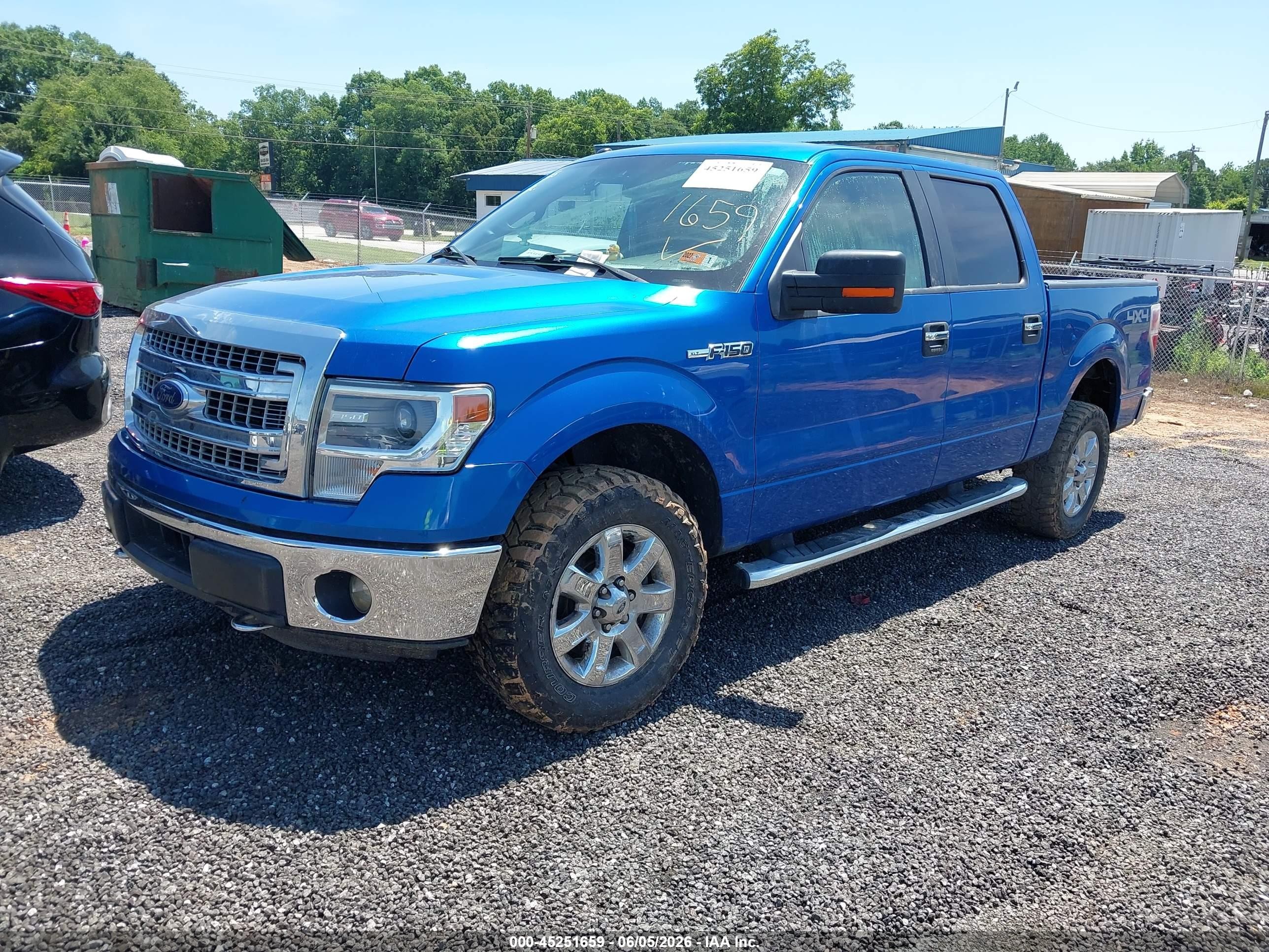 2014 Ford F-150 Xlt Blue vin: 1FTFW1EF3EFC90217