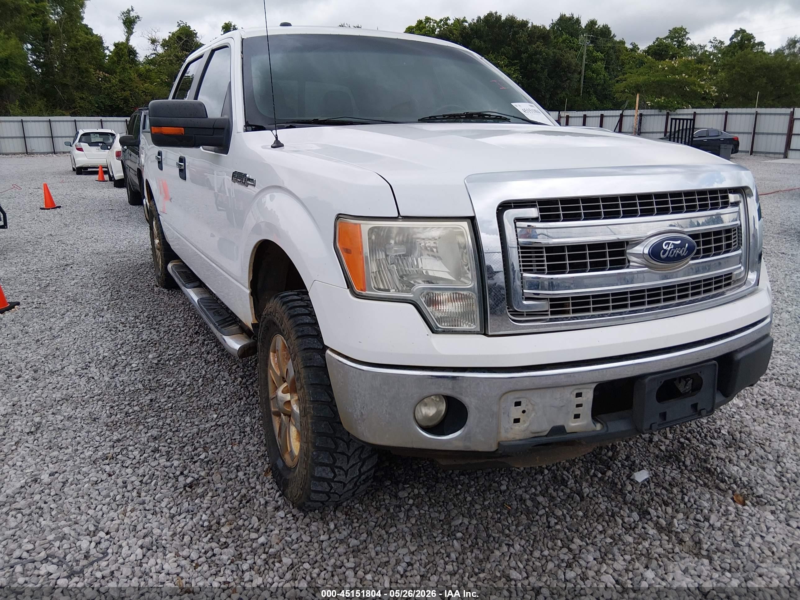 2014 Ford F-150 Xlt White vin: 1FTFW1EF3EFC93263