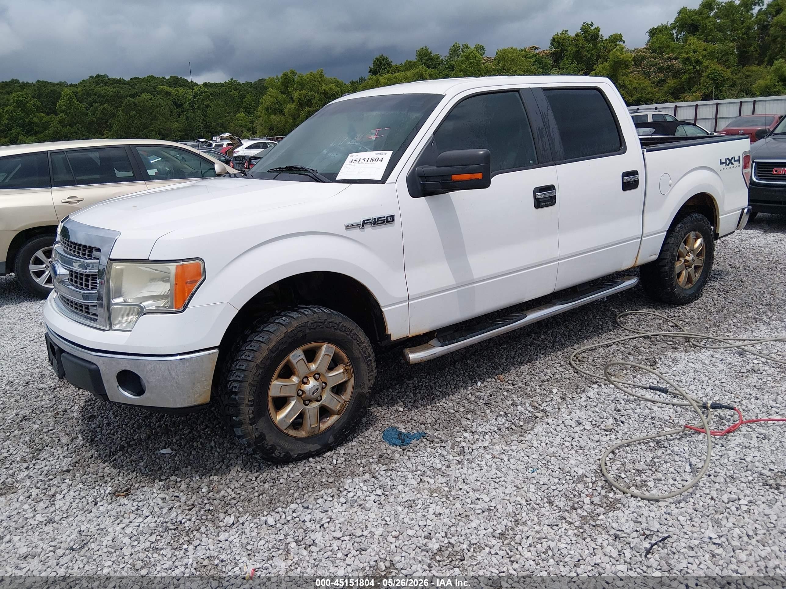 2014 Ford F-150 Xlt White vin: 1FTFW1EF3EFC93263