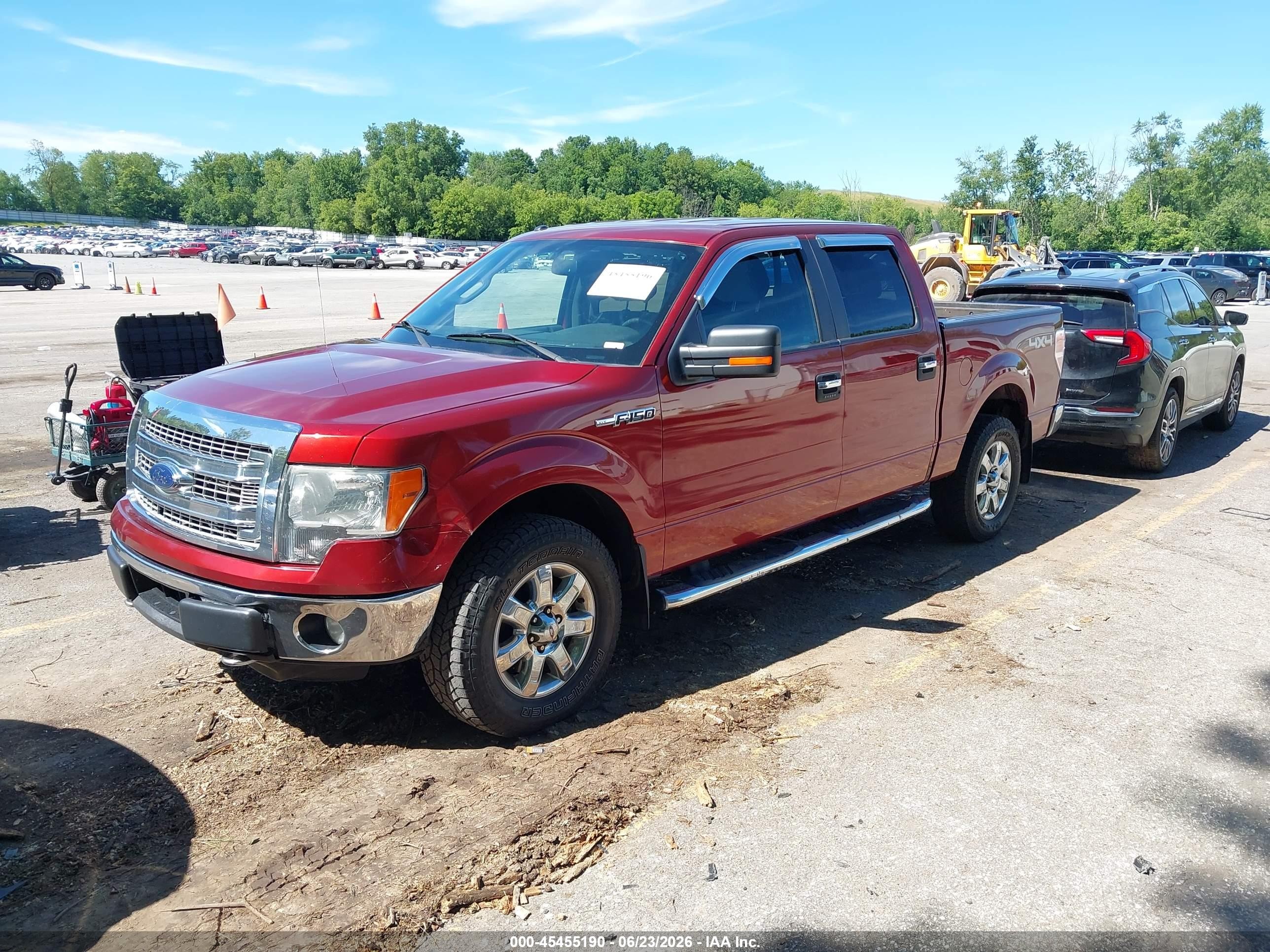 2014 Ford F-150 Xlt Red vin: 1FTFW1EF3EKD90325