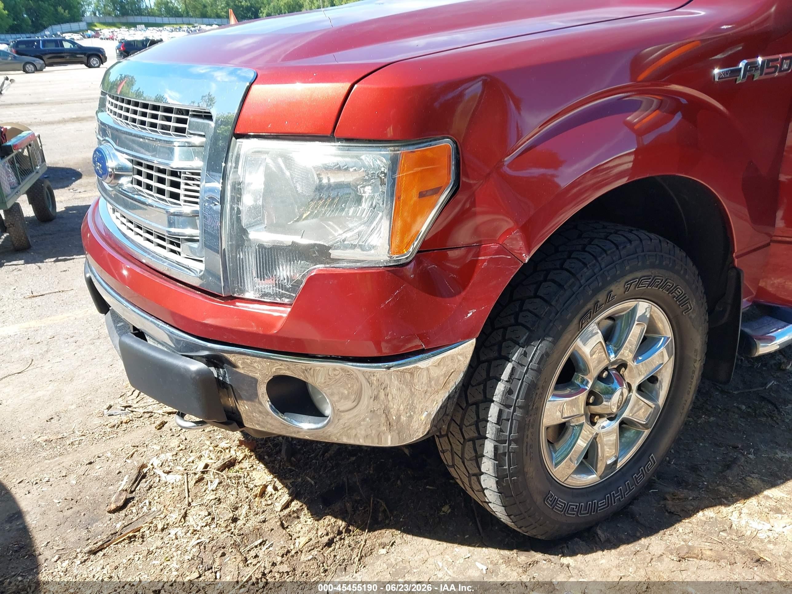 2014 Ford F-150 Xlt Red vin: 1FTFW1EF3EKD90325