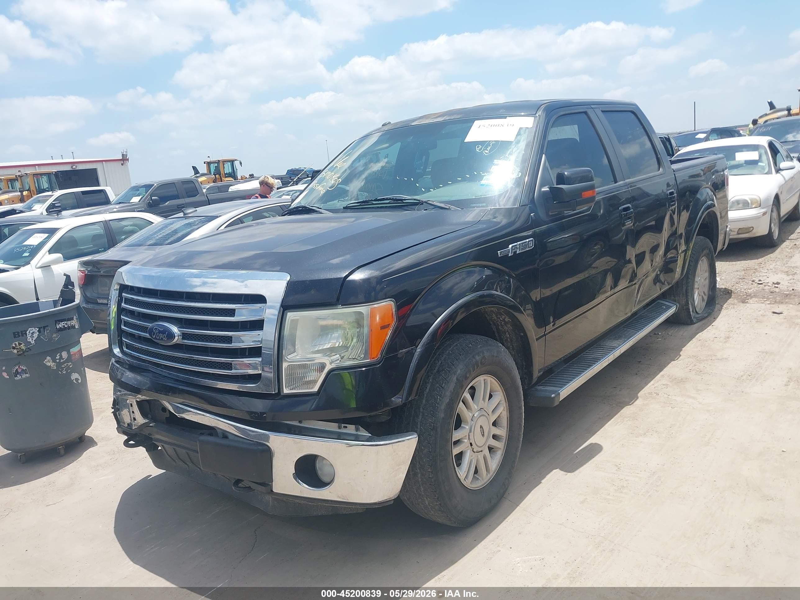 2014 Ford F-150 Lariat Black vin: 1FTFW1EF3EKD99526