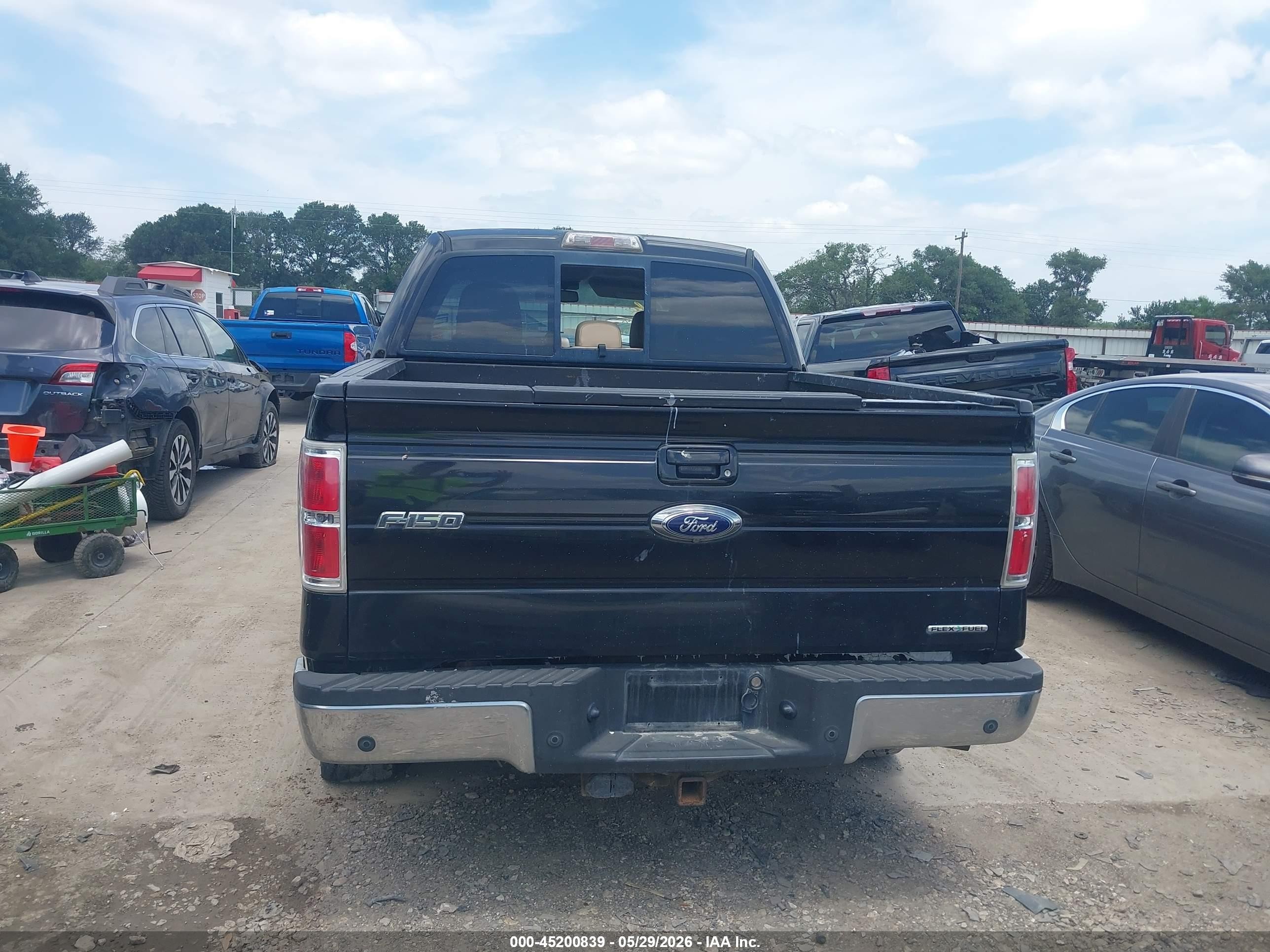 2014 Ford F-150 Lariat Black vin: 1FTFW1EF3EKD99526