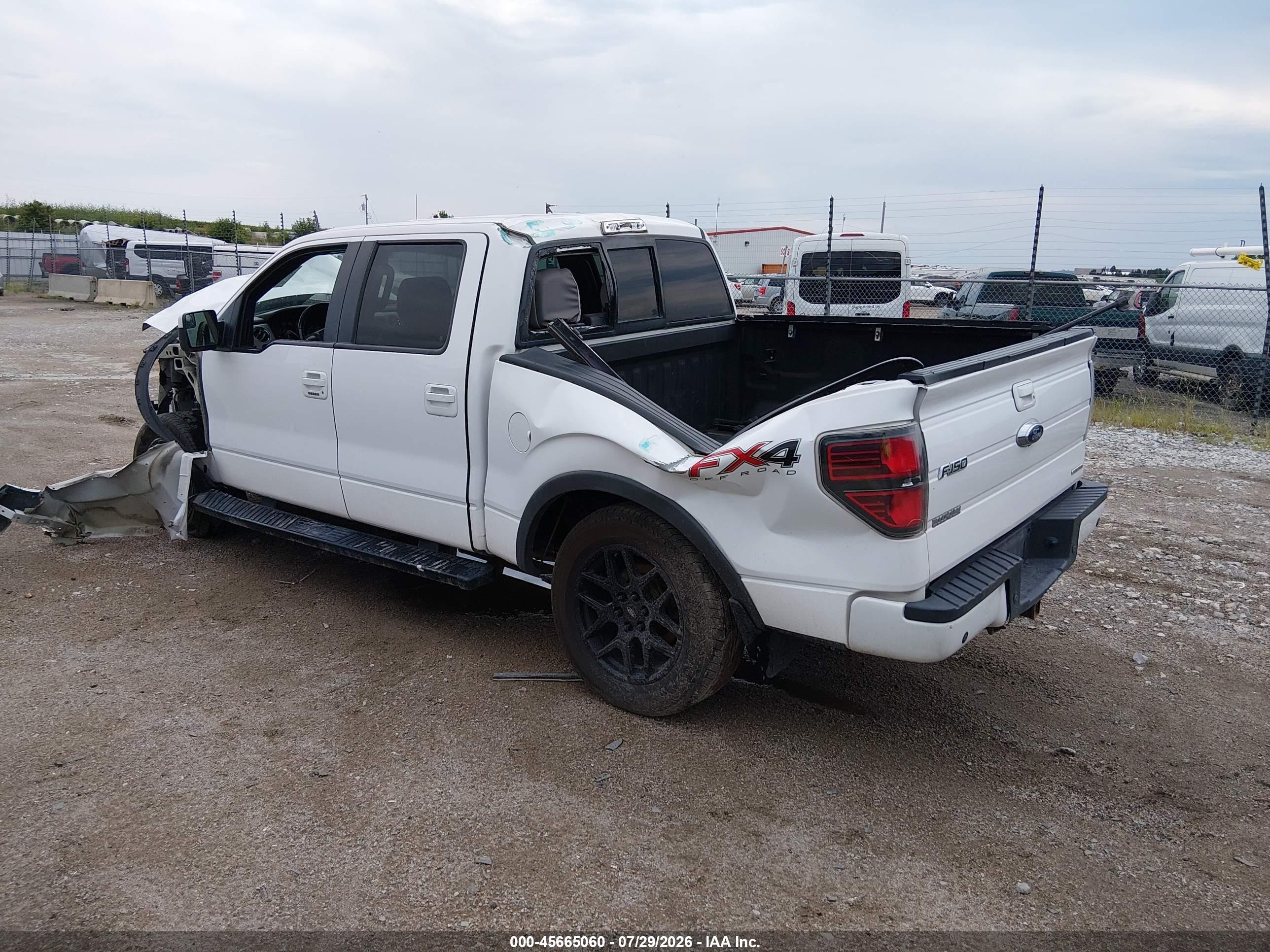 2014 Ford F-150 Fx4 White vin: 1FTFW1EF3EKE32041