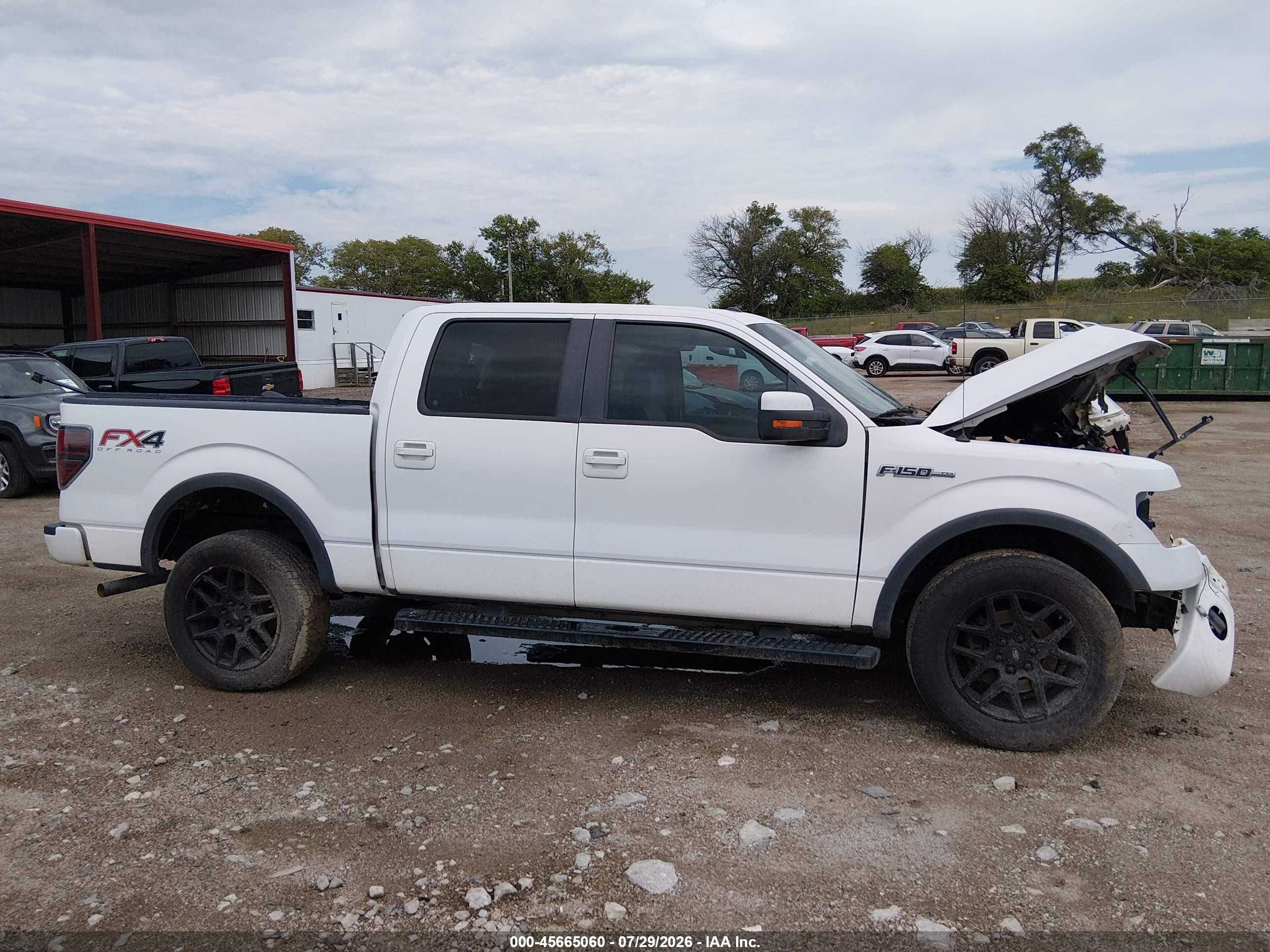 2014 Ford F-150 Fx4 White vin: 1FTFW1EF3EKE32041