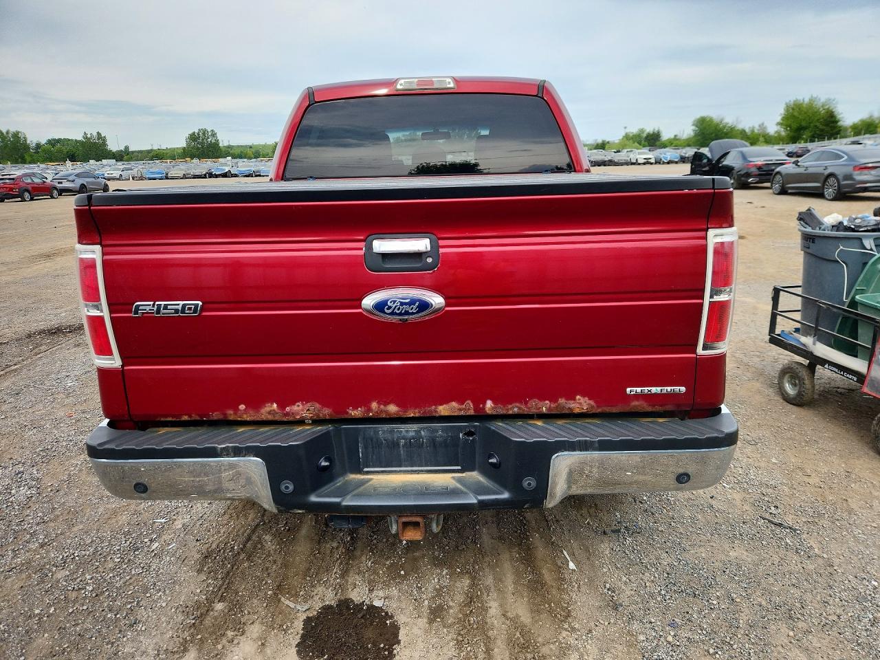 2014 Ford F150 Supercrew Red vin: 1FTFW1EF3EKF97524