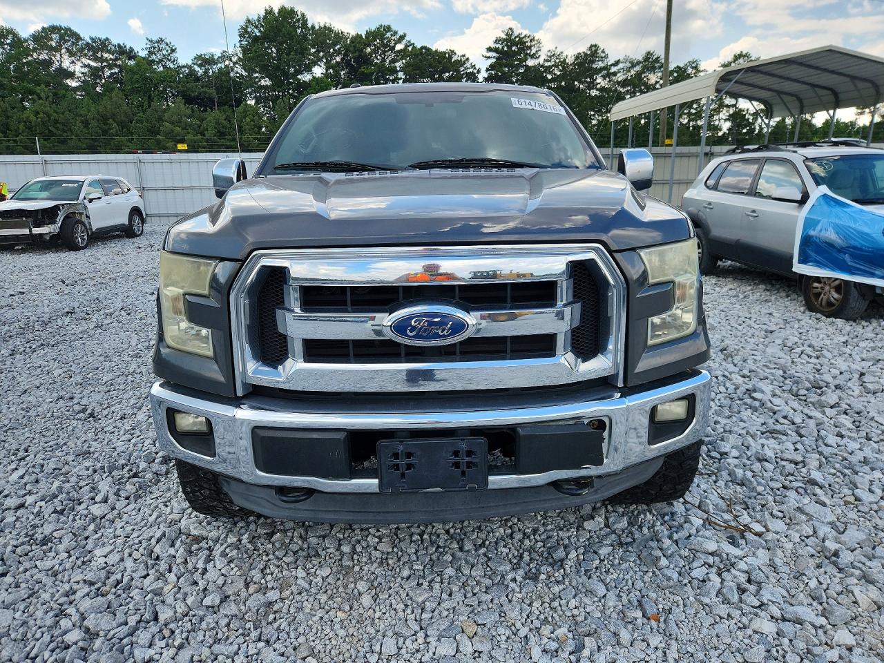 2015 Ford F150 Supercrew Серый vin: 1FTFW1EF3FFA07039