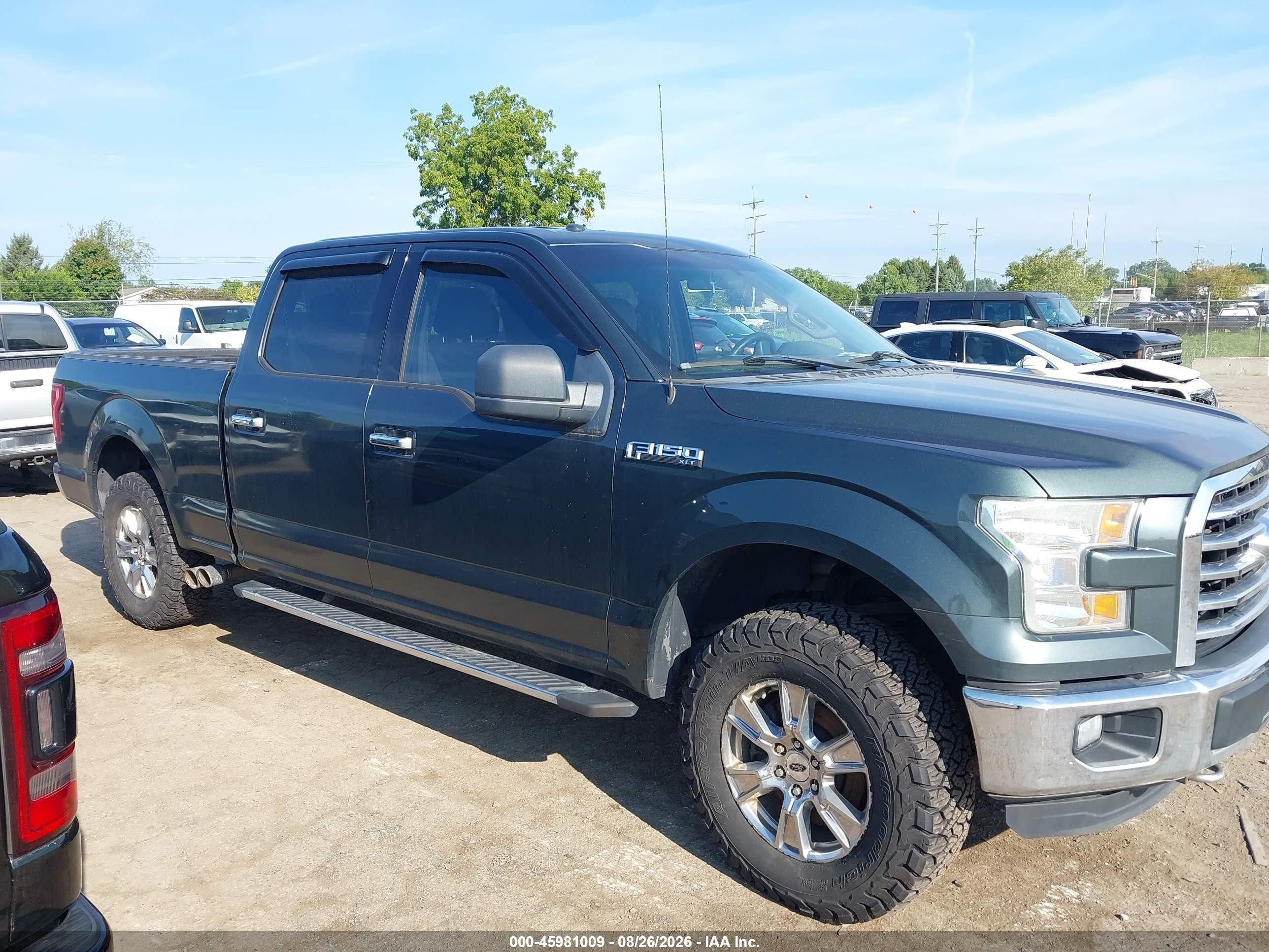 2015 Ford F-150 Xlt Gray vin: 1FTFW1EF3FFB49603