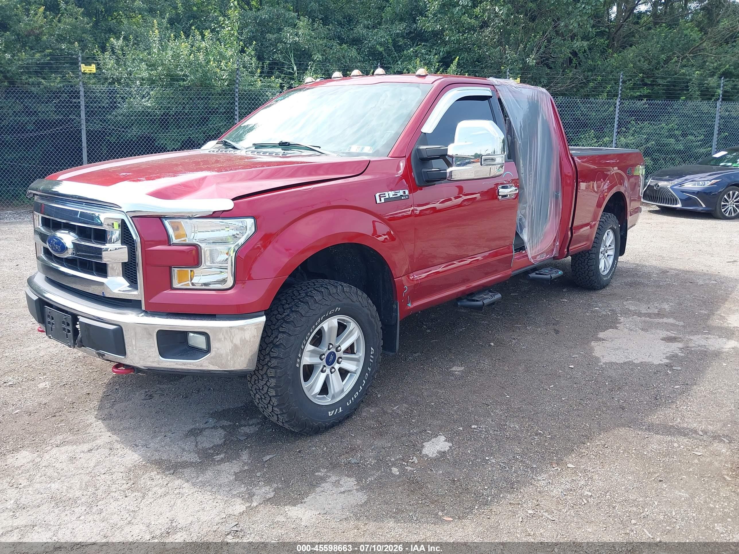 2015 Ford F-150 King Ranch/lariat/platinum/xl/xlt Red vin: 1FTFW1EF3FFC00999