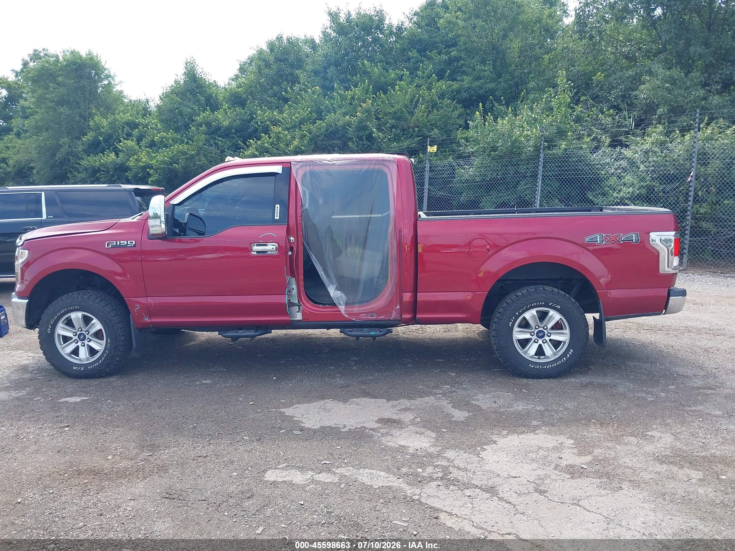 2015 Ford F-150 King Ranch/lariat/platinum/xl/xlt Red vin: 1FTFW1EF3FFC00999