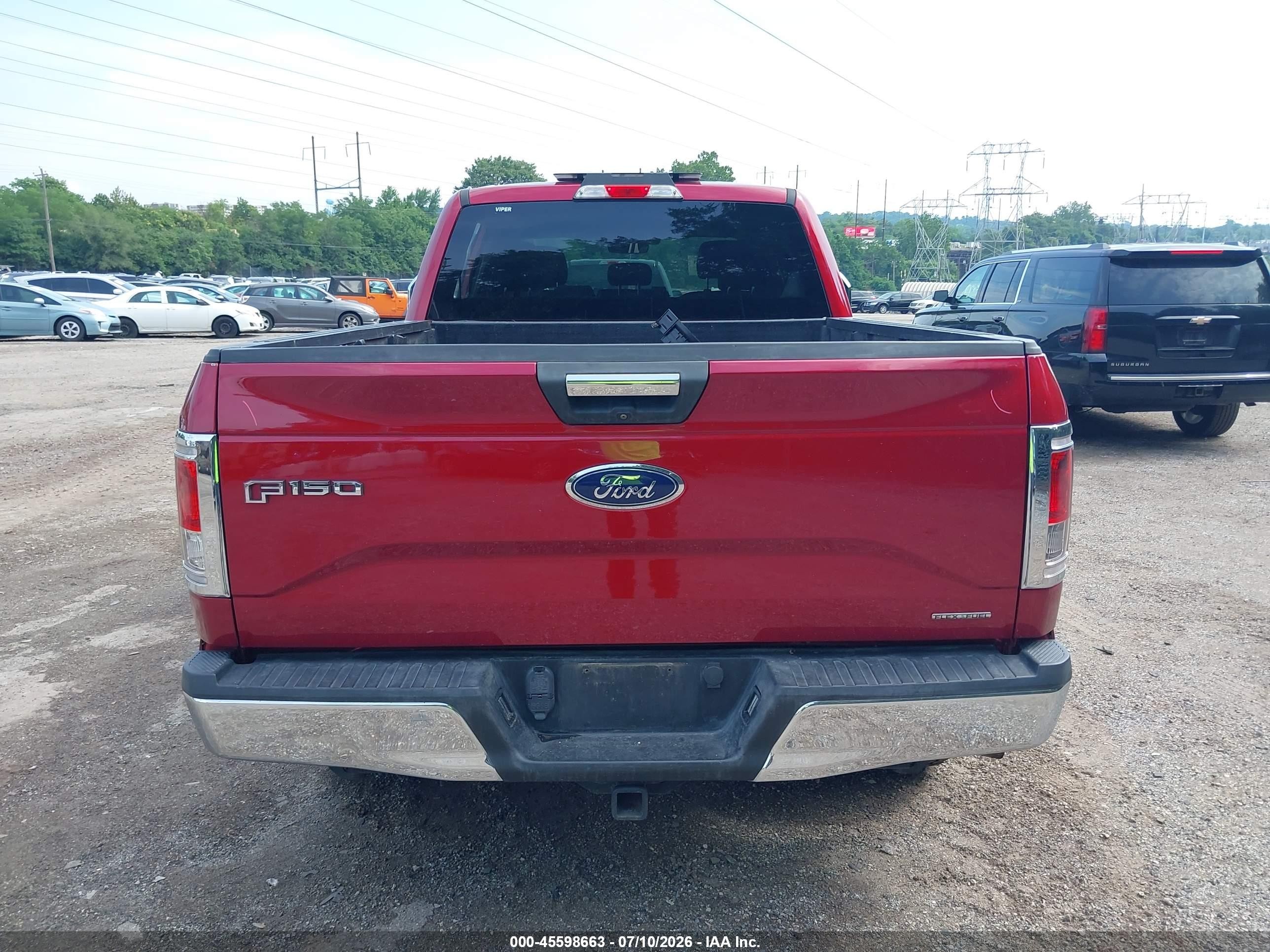 2015 Ford F-150 King Ranch/lariat/platinum/xl/xlt Red vin: 1FTFW1EF3FFC00999