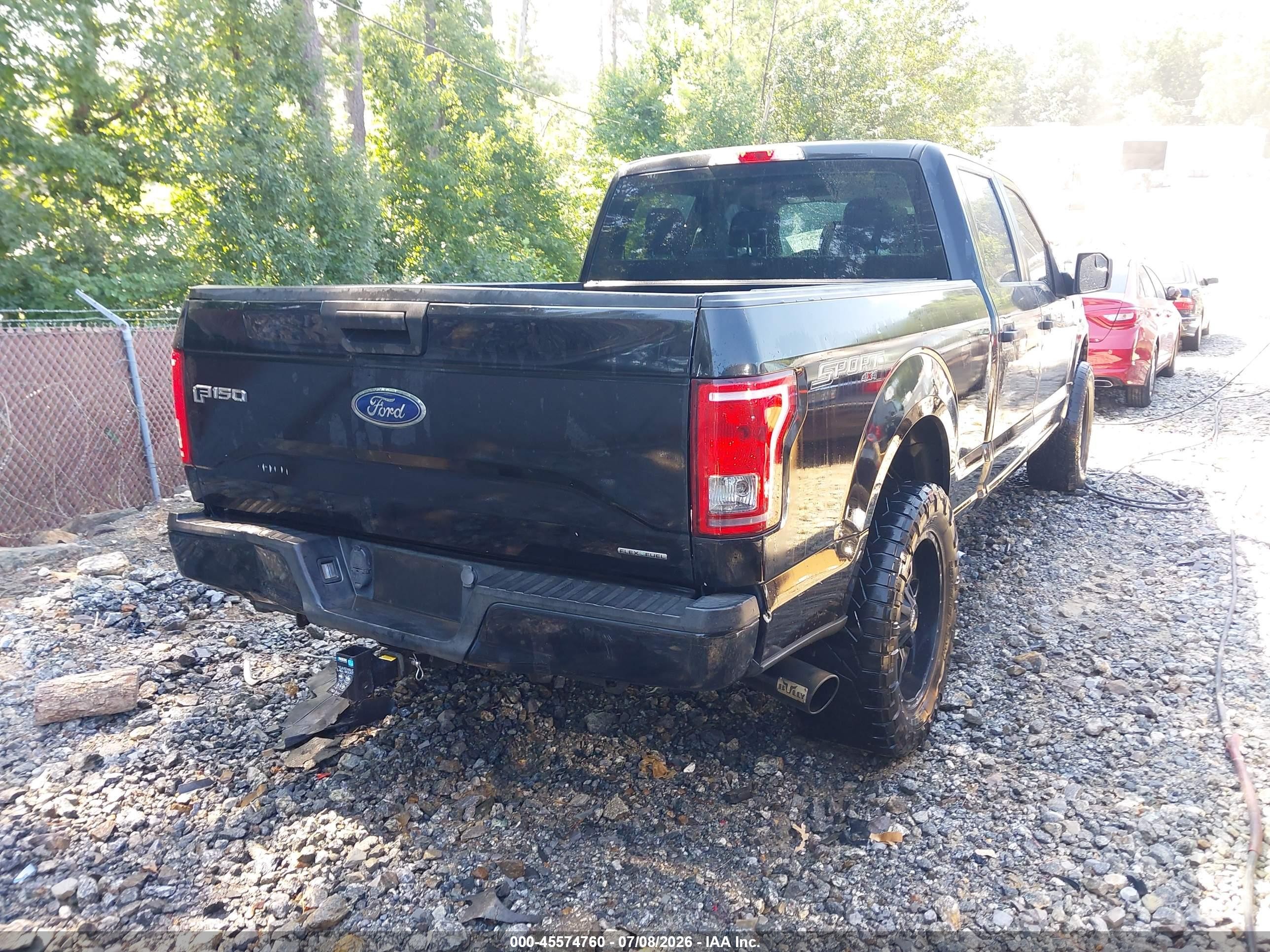 2015 Ford F-150 Xl Black vin: 1FTFW1EF3FKD73977