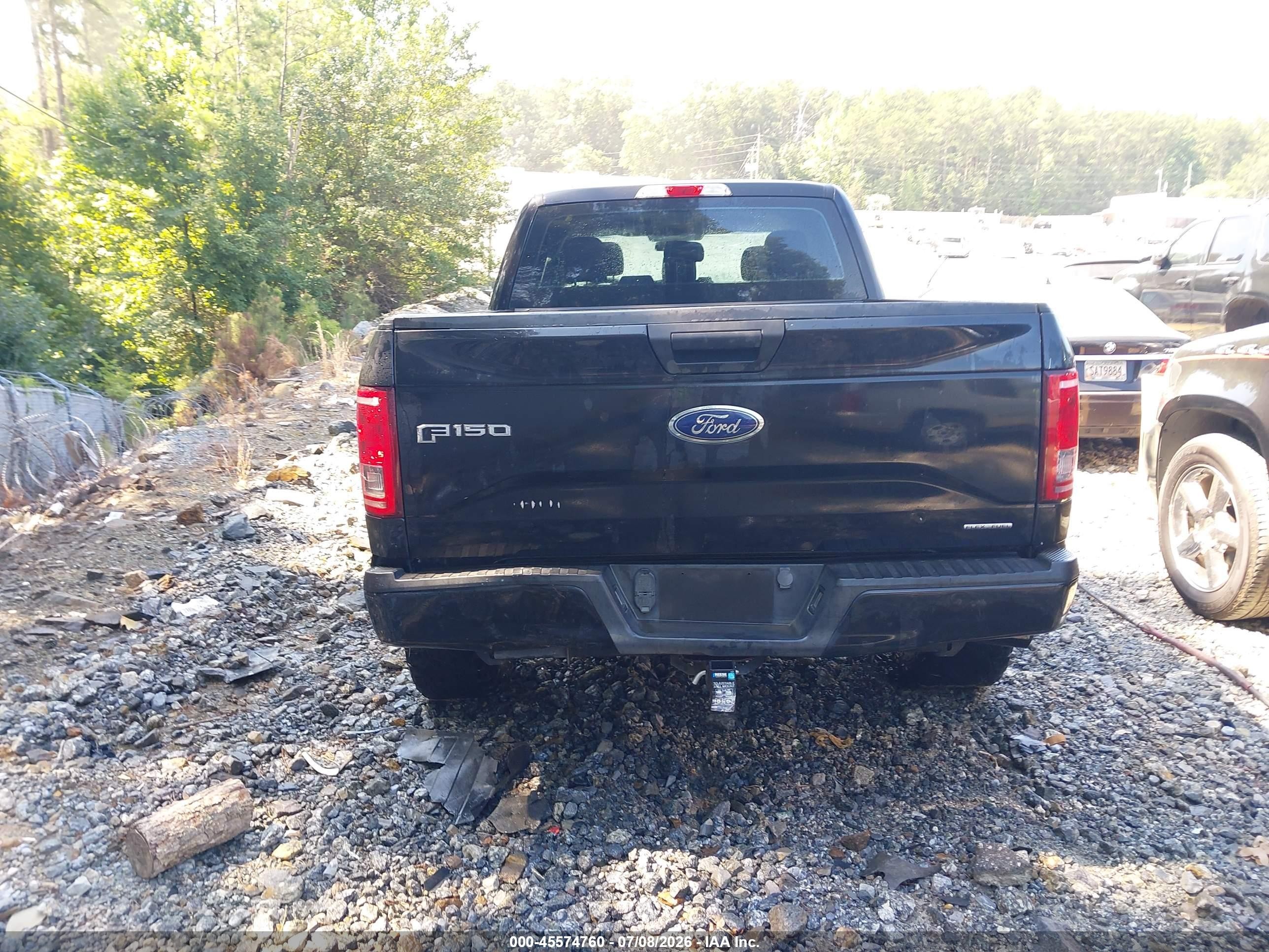 2015 Ford F-150 Xl Black vin: 1FTFW1EF3FKD73977