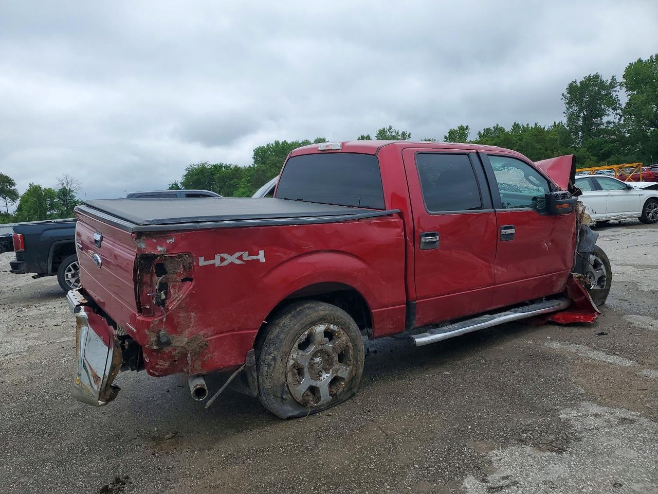 2011 Ford F150 Supercrew Красный vin: 1FTFW1EF4BFA07206