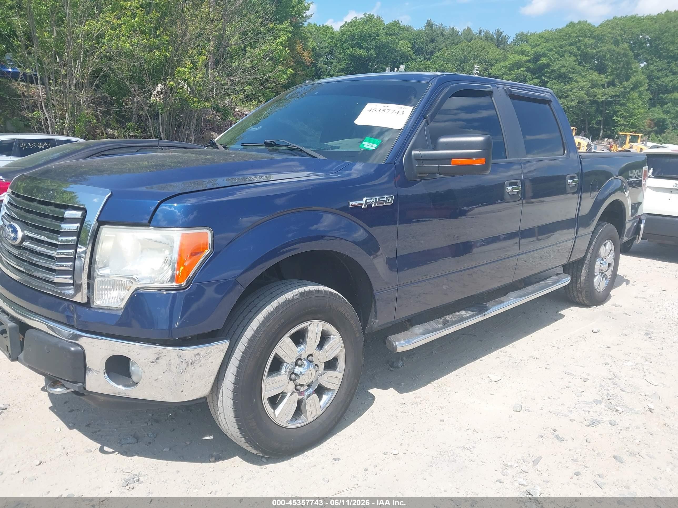 2011 Ford F-150 Xlt Dark Blue vin: 1FTFW1EF4BFA11062