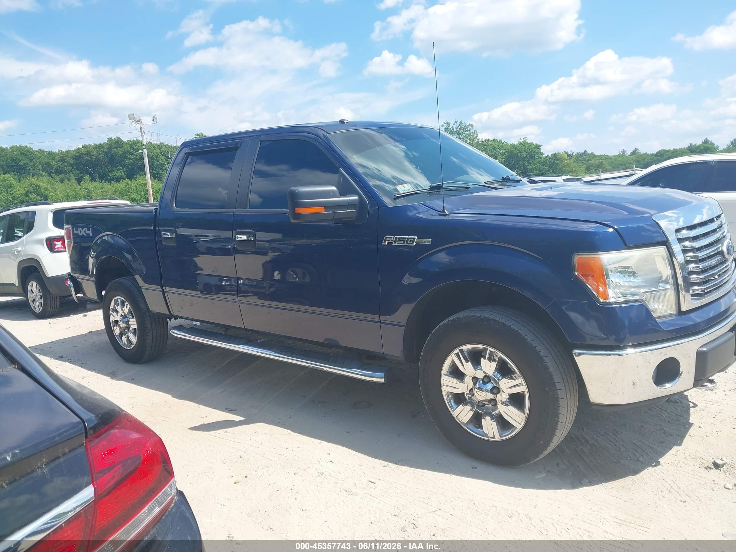 2011 Ford F-150 Xlt Dark Blue vin: 1FTFW1EF4BFA11062