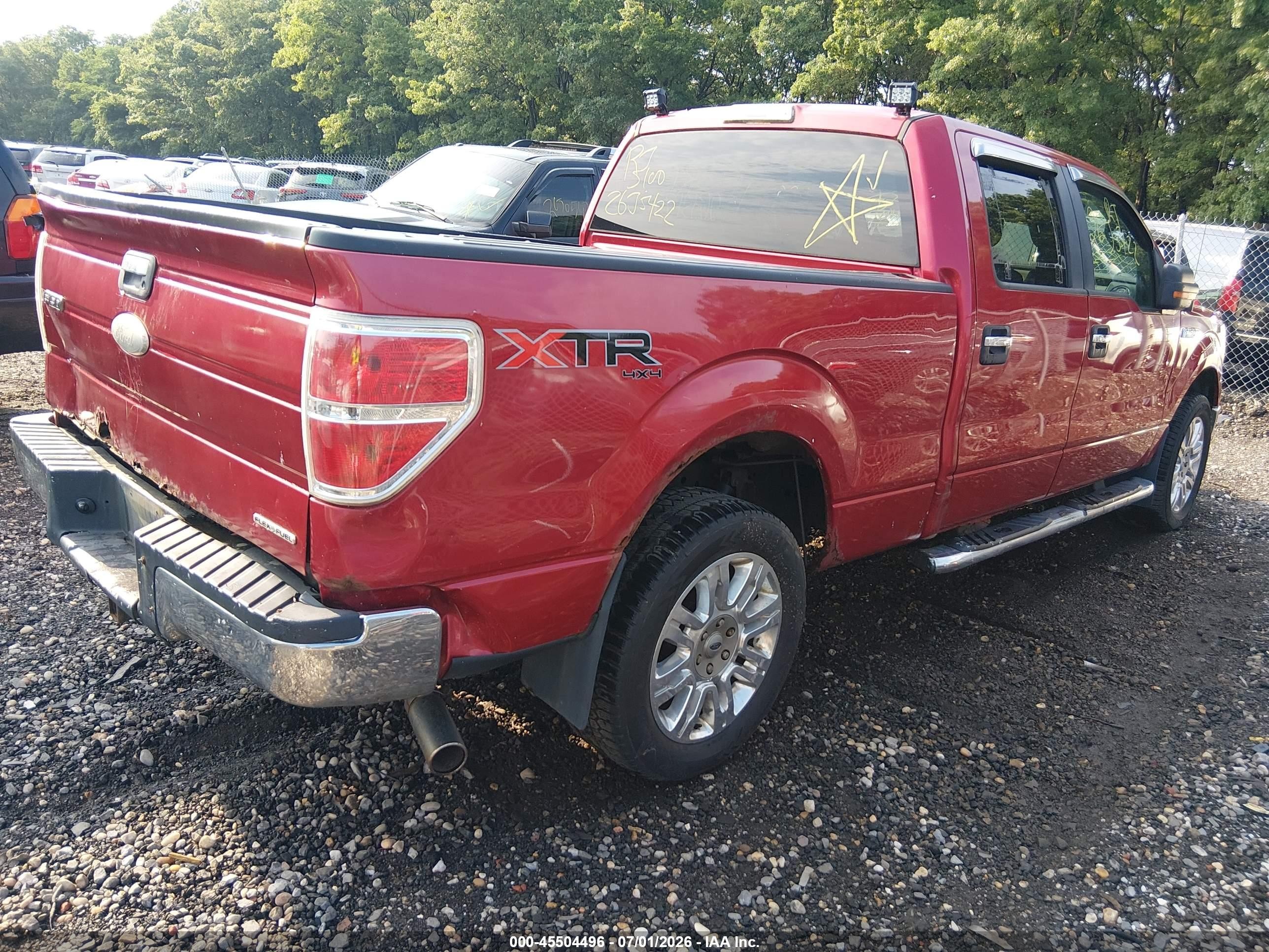 2011 Ford F-150 Xlt Red vin: 1FTFW1EF4BFB06396