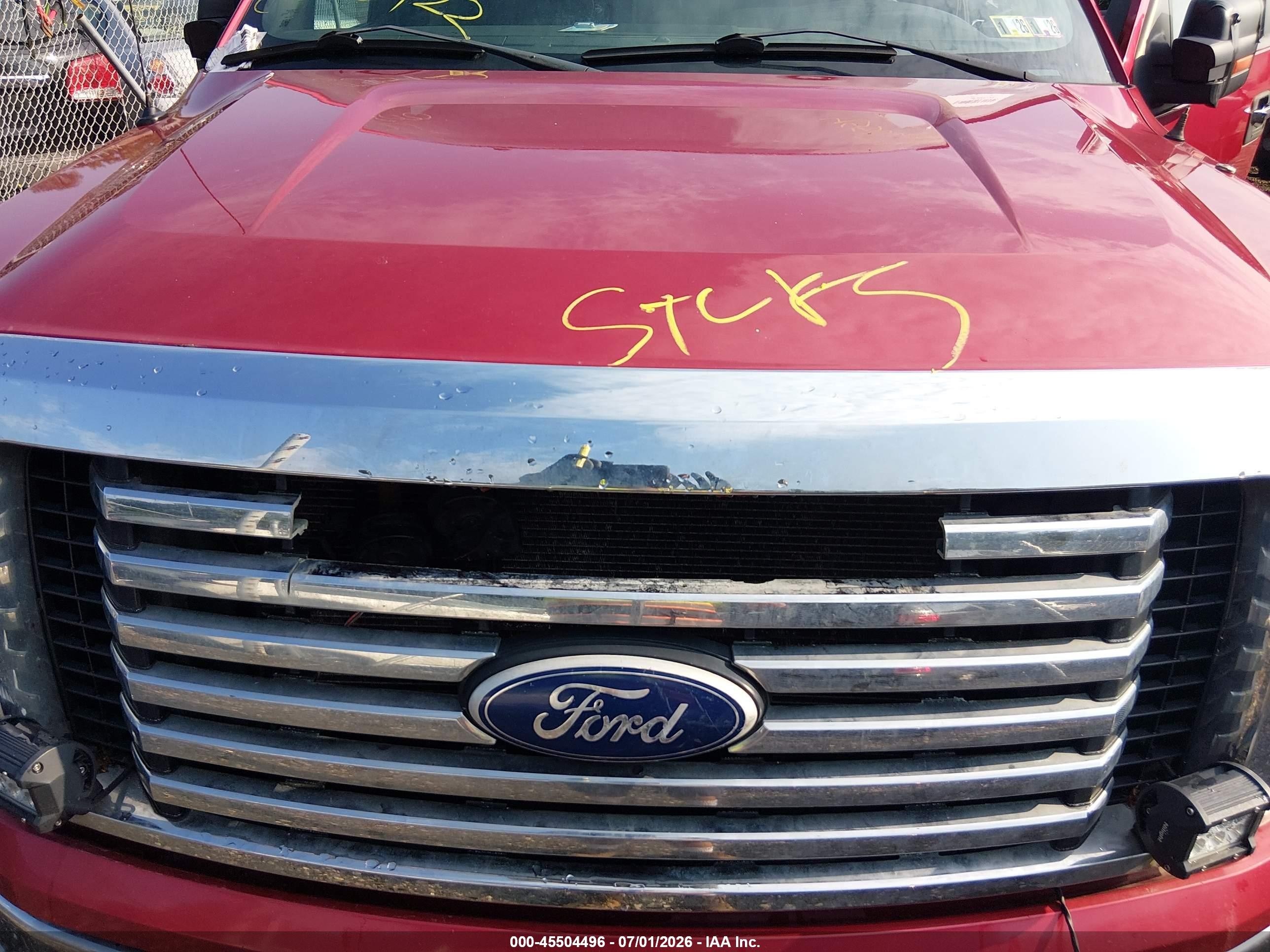 2011 Ford F-150 Xlt Red vin: 1FTFW1EF4BFB06396