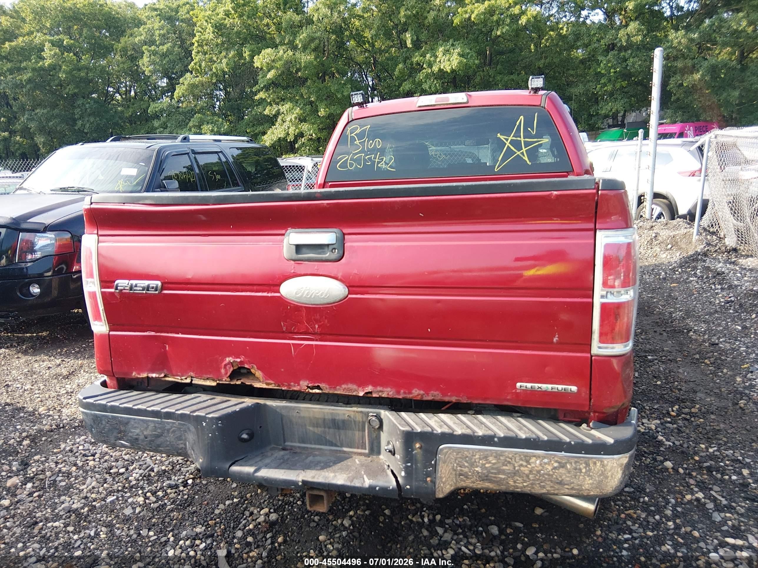 2011 Ford F-150 Xlt Red vin: 1FTFW1EF4BFB06396